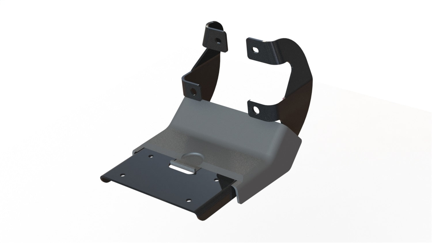 GEM TUBES 400012 T3 Running Board Mounting Bracket; Steel; Black Powder Coat Finish; GEM TUBES 400012