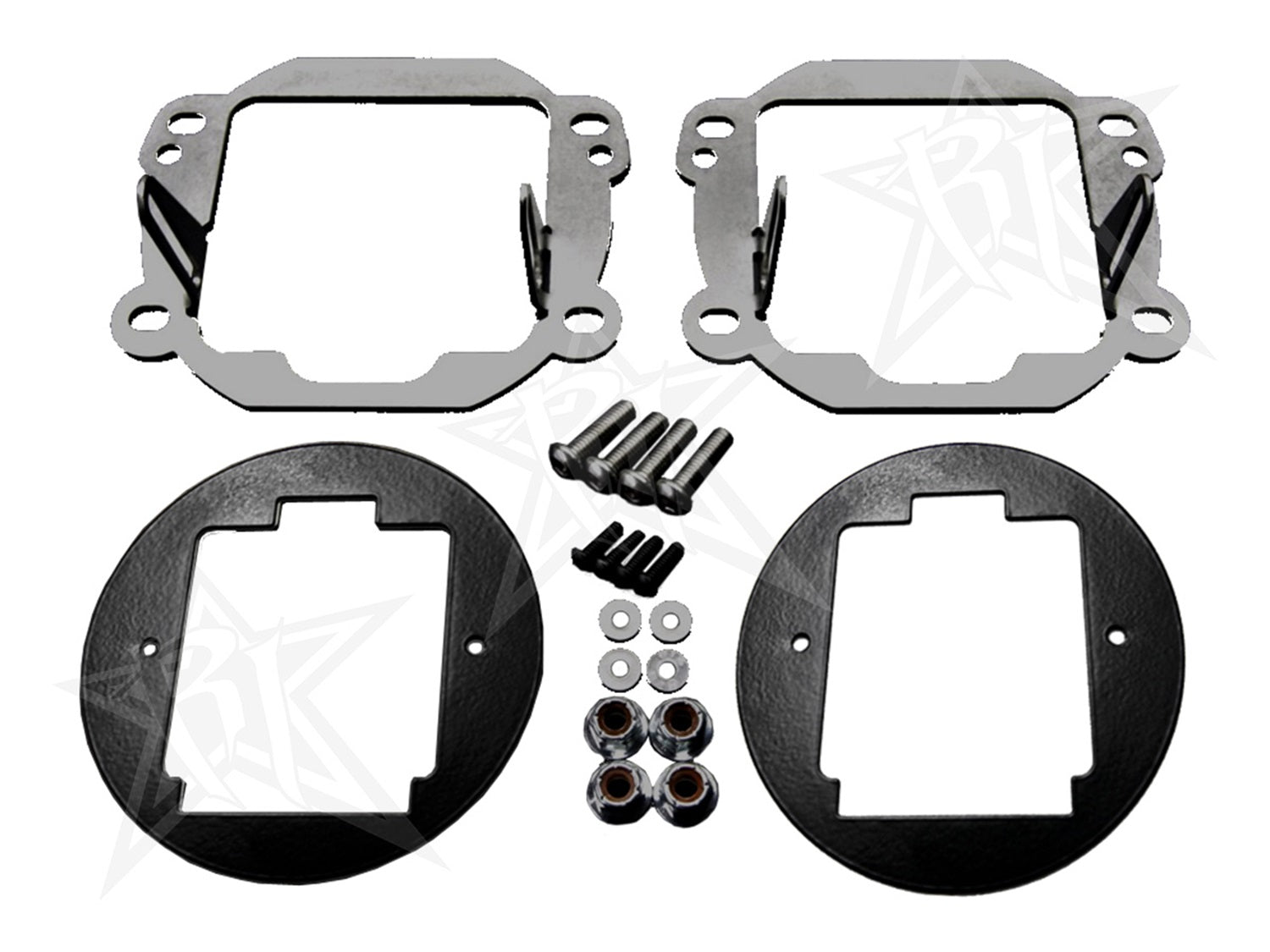 RIGID Industries 40138 RIGID 2007-2018 Jeep JK Fog Mount Kit; Fits Any D-Series Or Radiance Pod Lights RIGID Industries 40138