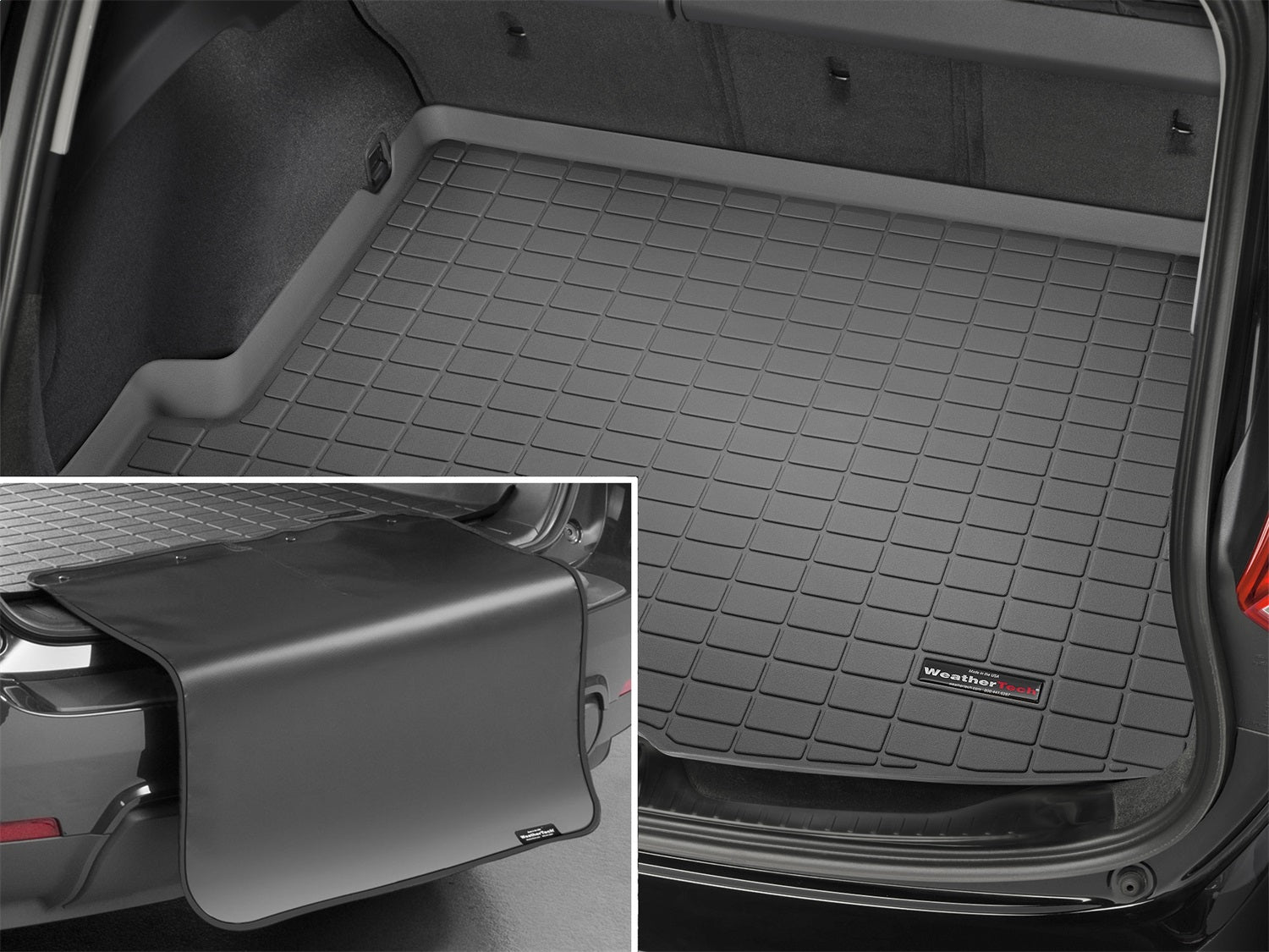 Weathertech 401831SK Cargo Liner w/Bumper Protector; Black; Behind 2nd Row Seating; Weathertech 401831SK