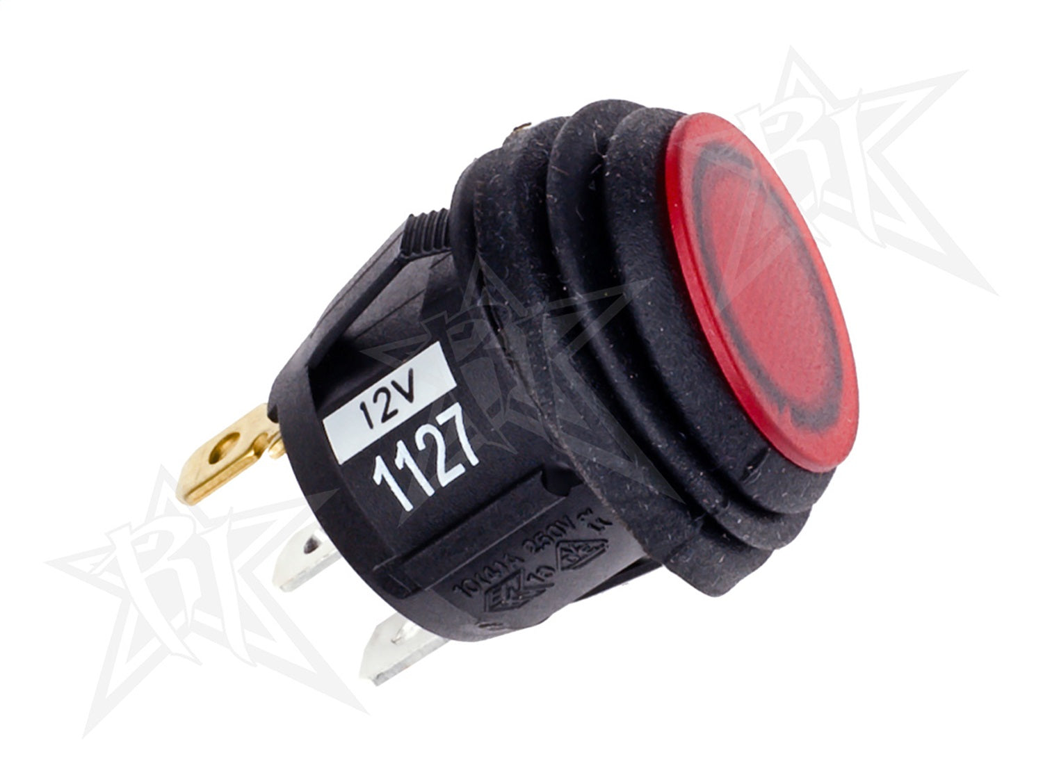 RIGID Industries 40191 RIGID 2 Position (On/Off) Rocker Switch; Red ; Single RIGID Industries 40191