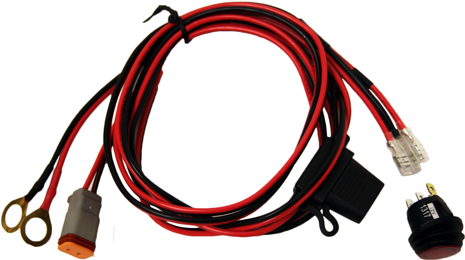 RIGID Industries 40199 RIGID Wire Harness; Fits 4-6 Inch E-Series; 6-10Inch SR-Series; Single Unit Pods RIGID Industries 40199