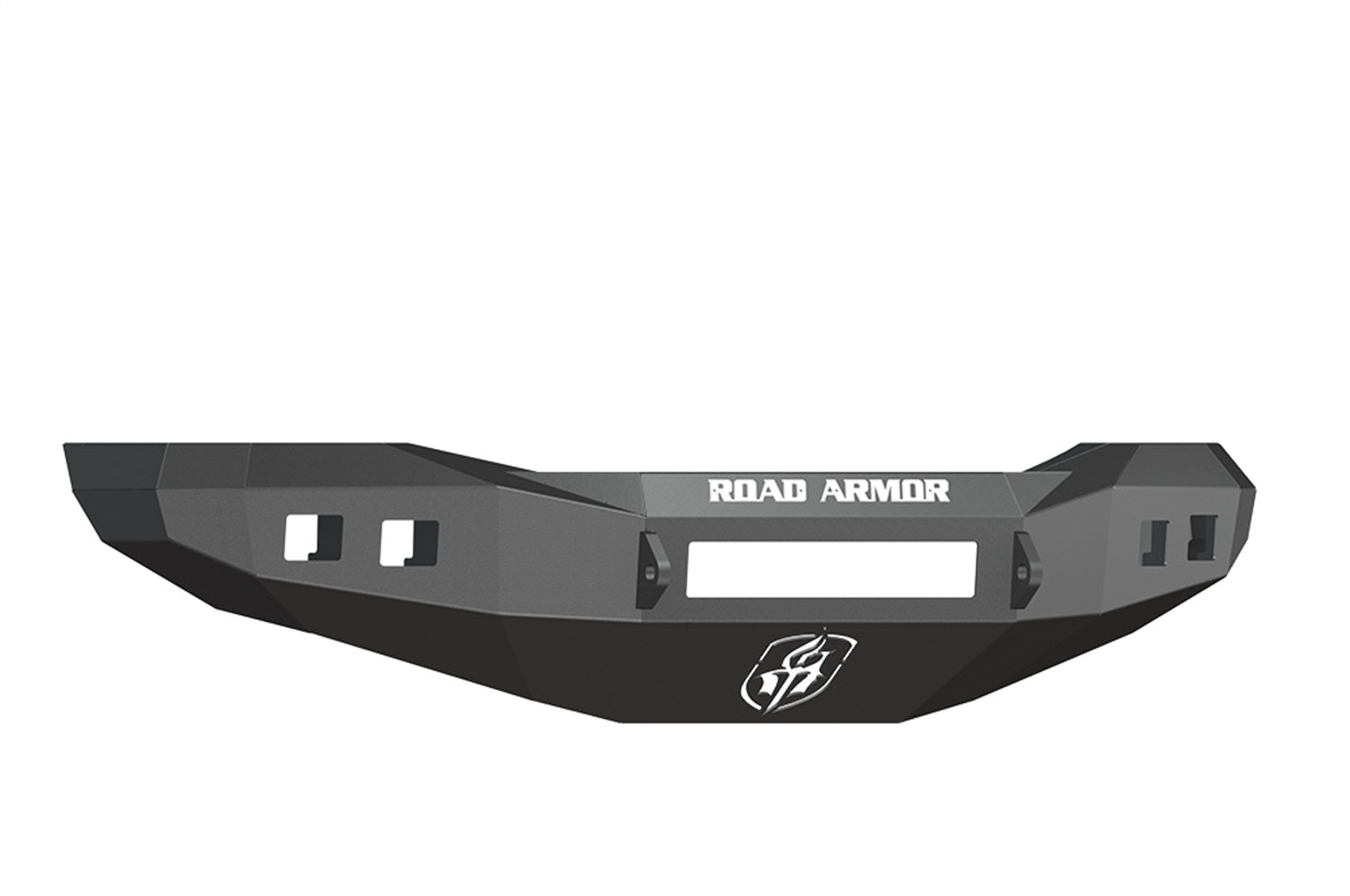 Road Armor 407R0B-NW Stealth Non-Winch Front Bumper; Steel; Satin Black; Square Fog Light Holes; Road Armor 407R0B-NW