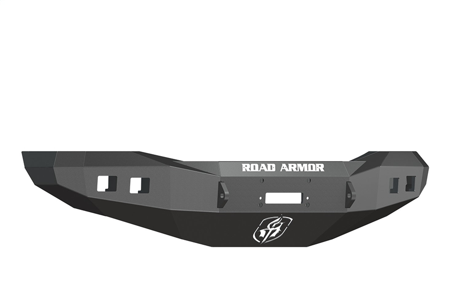 Road Armor 407R0B Stealth Winch Front Bumper; Satin Black; Square Fog Light Holes; Road Armor 407R0B