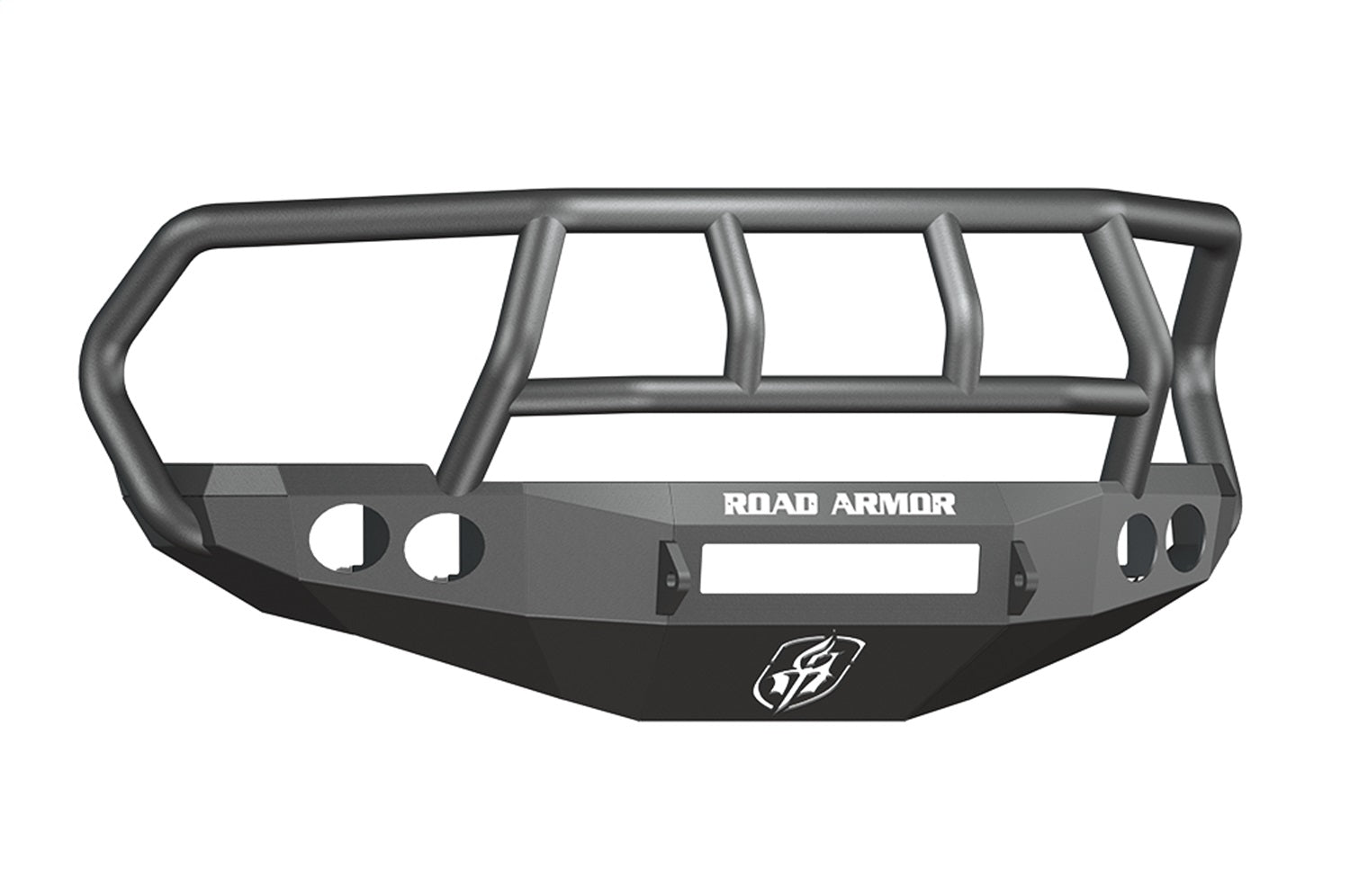 Road Armor 40802B-NW Stealth Non-Winch Front Bumper; Titan II Guard; Satin Black; Road Armor 40802B-NW