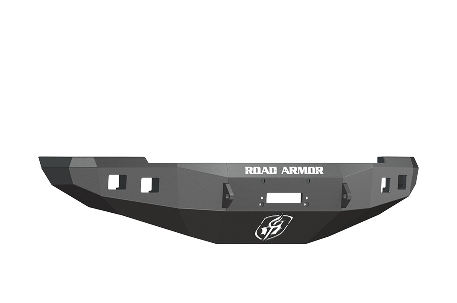 Road Armor 408R0B Stealth Winch Front Bumper; Steel; Satin Black; Square Fog Light Holes; Road Armor 408R0B