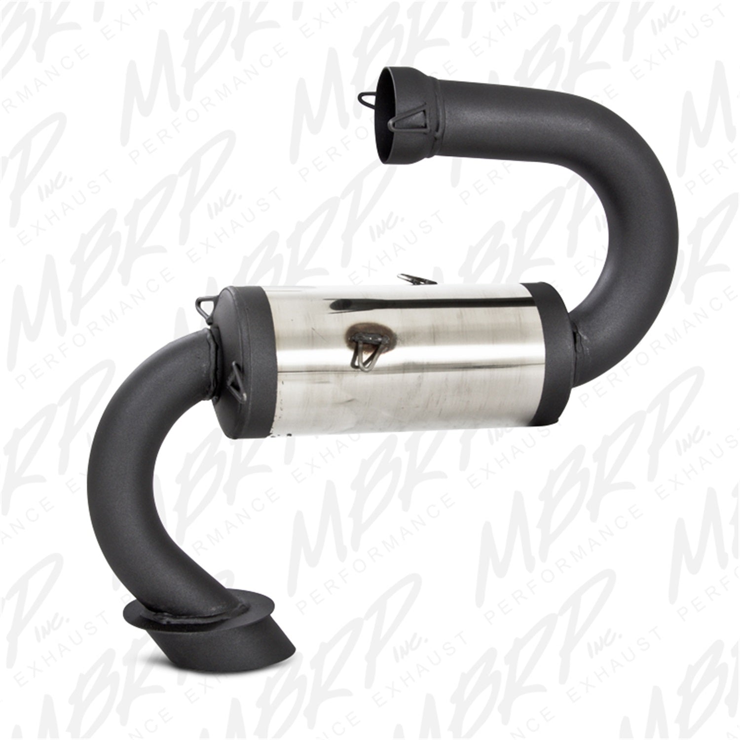 MBRP Exhaust 4090210 Snowmobile Race Exhaust; 4 in. Dia.; 304 Stainless Steel; MBRP Exhaust 4090210