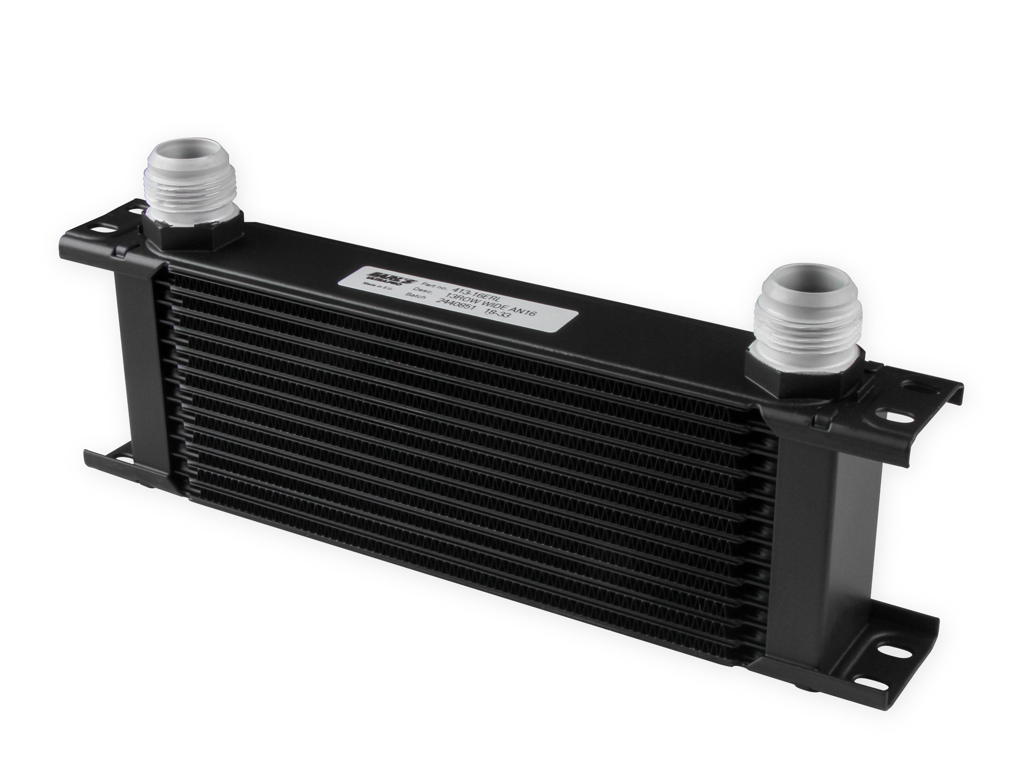 Earl's UltraPro Oil Cooler - Black ,13 Rows, Wide, 16 AN Male Flare Ports