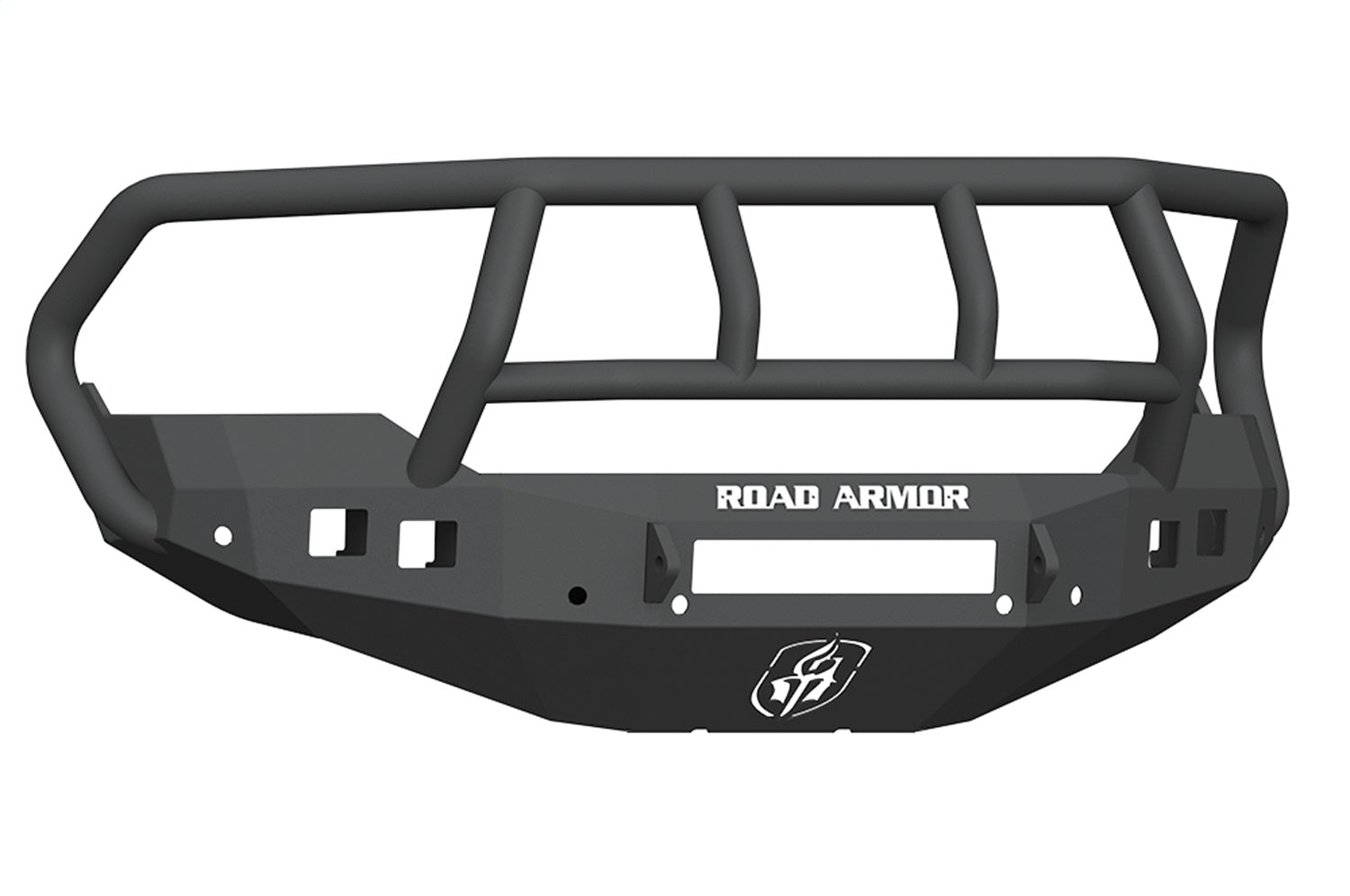 Road Armor 413F2B-NW Stealth Non-Winch Front Bumper; Titan II Guard; Satin Black; Road Armor 413F2B-NW