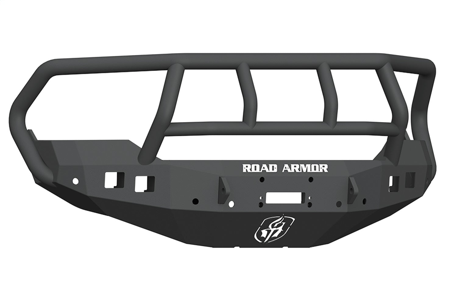 Road Armor 413F2B Stealth Winch Front Bumper; Titan II Guard; Satin Black; Road Armor 413F2B