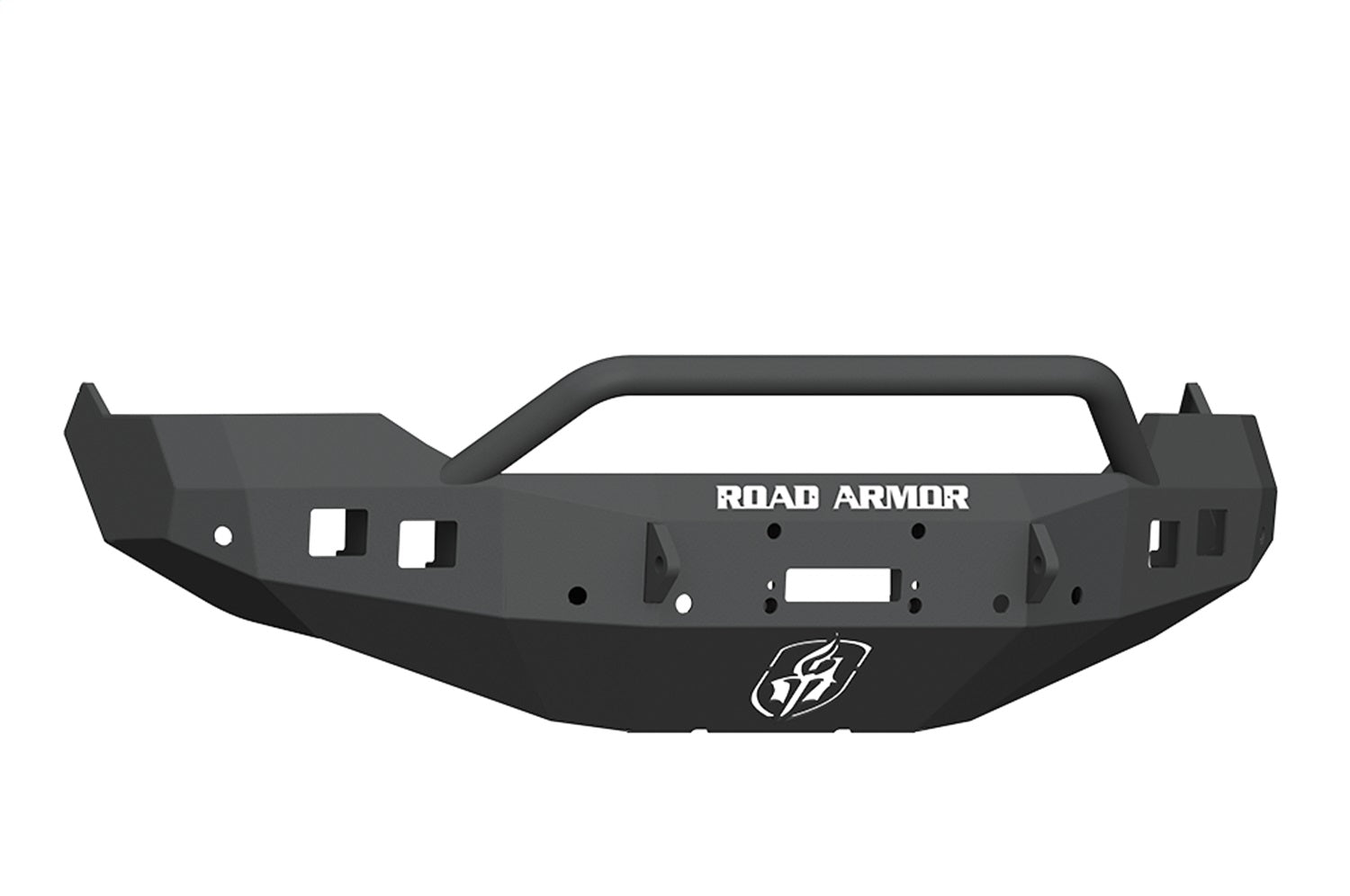 Road Armor 413F4B Stealth Winch Front Bumper; Pre-Runner Guard; Satin Black; Road Armor 413F4B