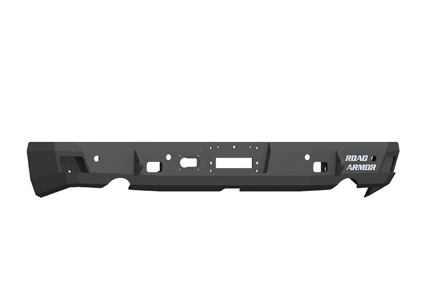 Road Armor 413RRB Stealth Winch Rear Bumper; Steel; Satin Black; Road Armor 413RRB