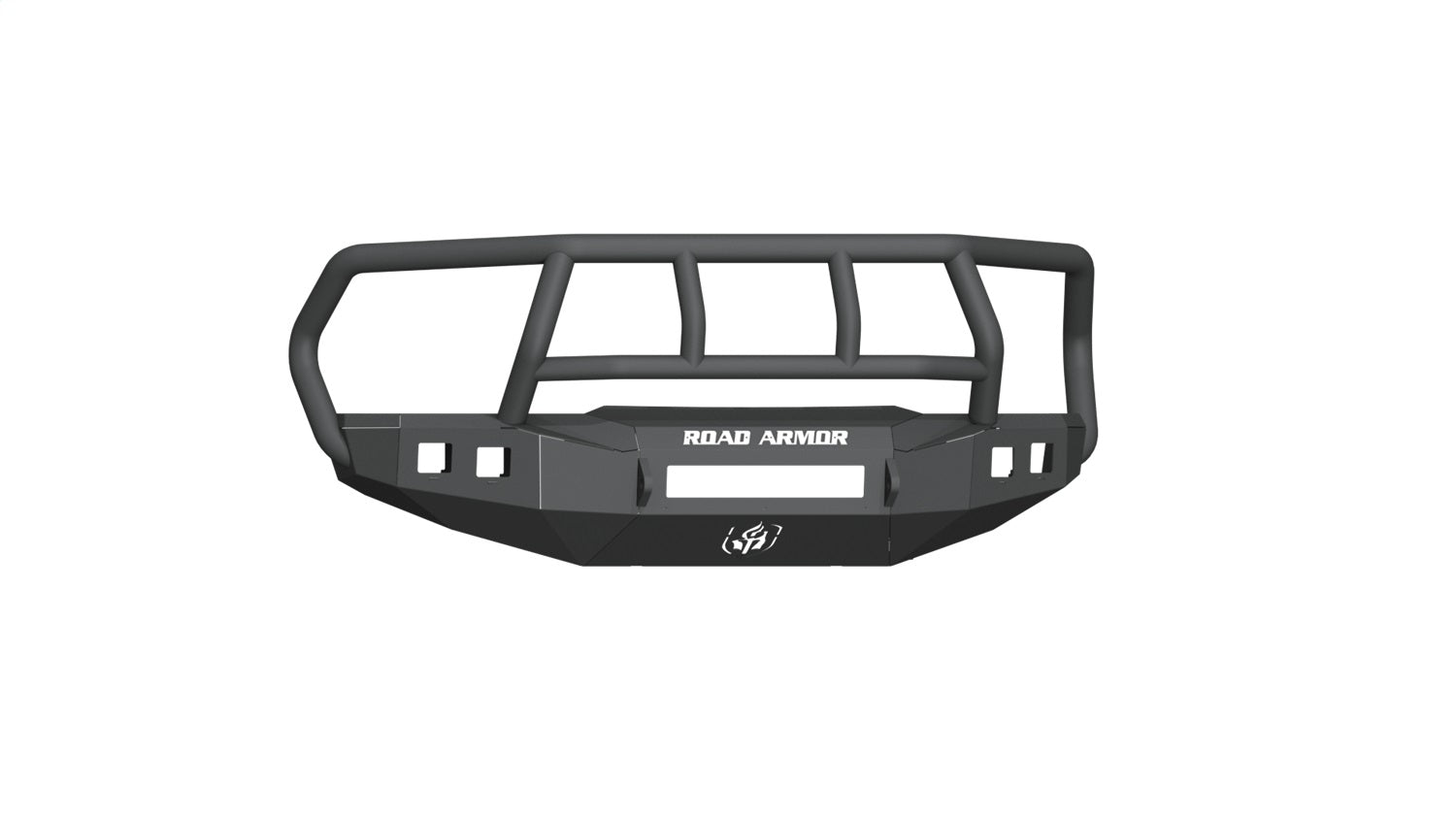 Road Armor 4151F2B-NW Stealth Non-Winch Front Bumper; Titan II Guard; Texture Black; Road Armor 4151F2B-NW