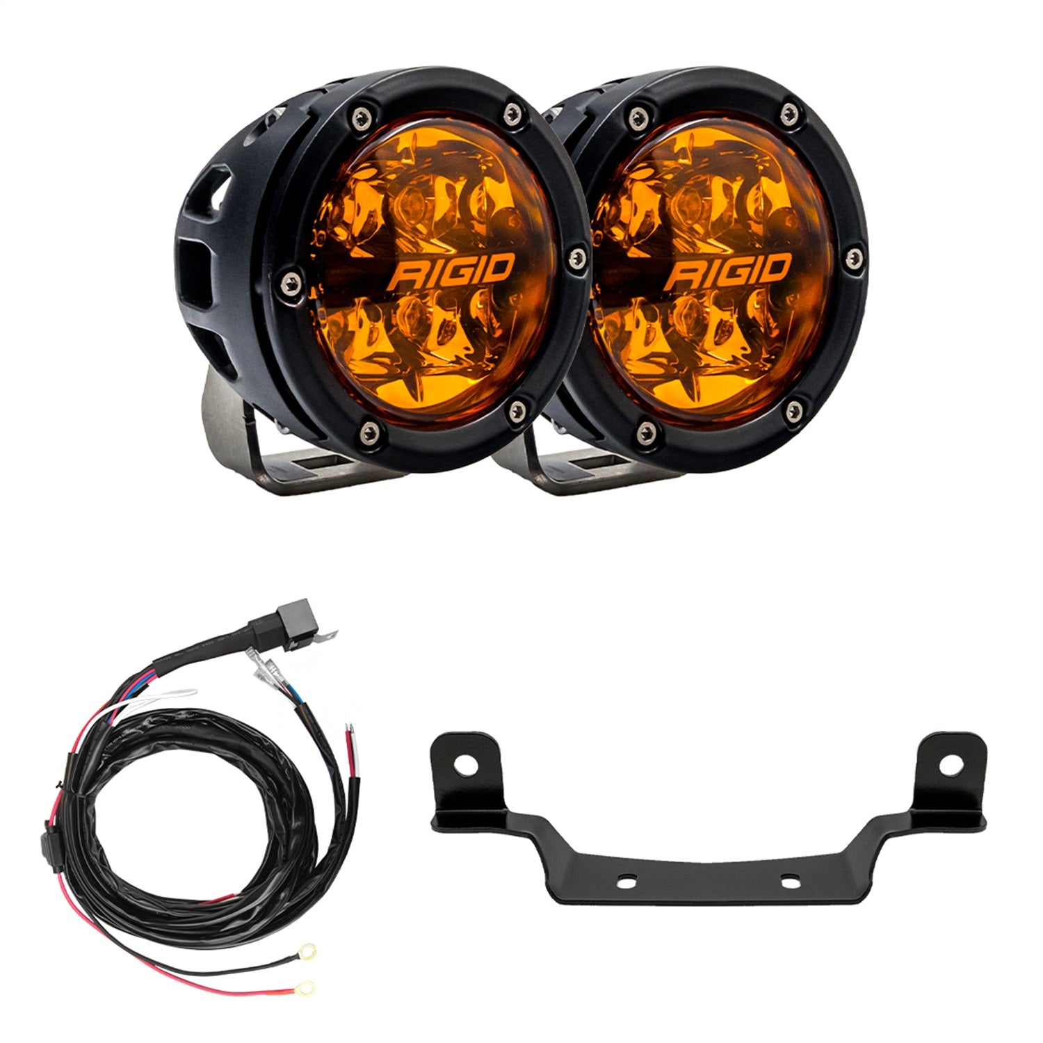RIGID Industries 41652 Razor 360-Series Amber PRO A-Pillar Light Kit RIGID Industries 41652