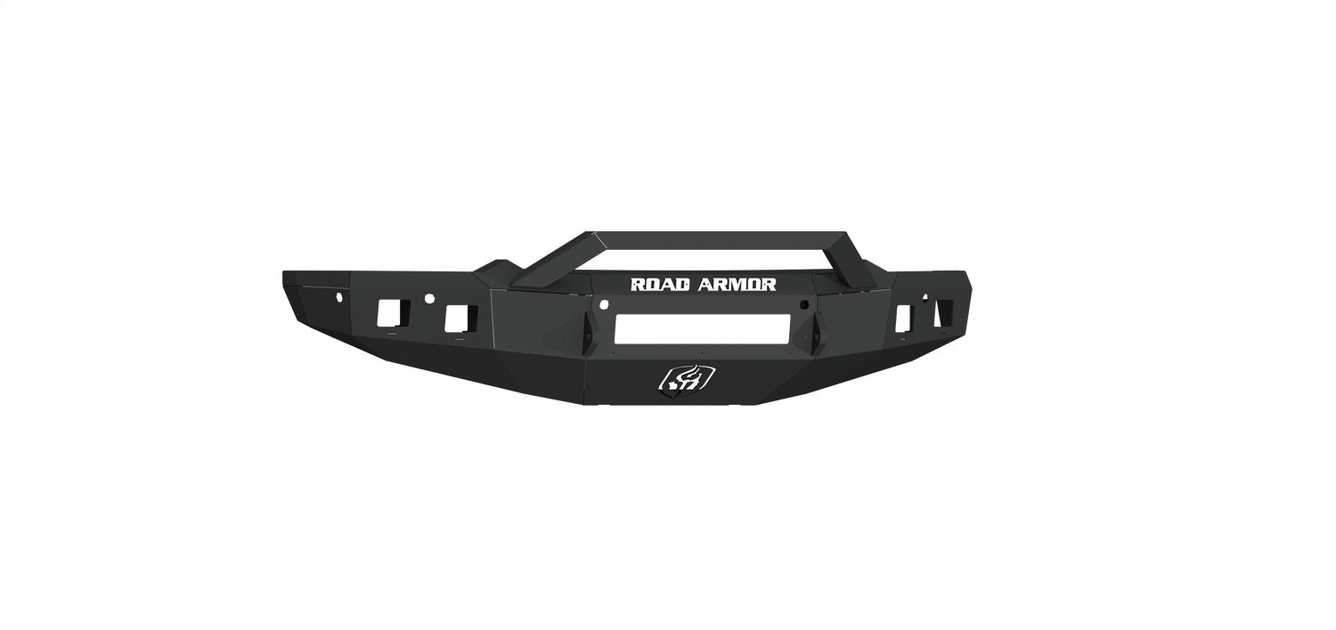 Road Armor 4191F3B-NW Stealth Non-Winch Front Bumper; Sheet Metal; Pre-Runner Guard; Texture Black; Road Armor 4191F3B-NW