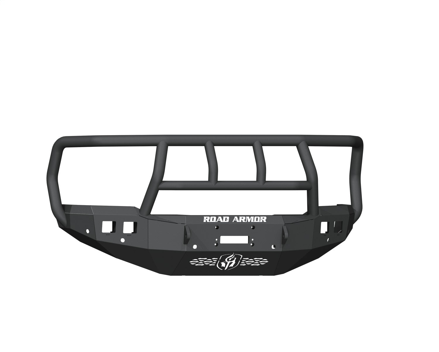 Road Armor 4192F2B Stealth Winch Front Bumper; Titan II Guard; 6 Sensor Holes; Texture Black; Road Armor 4192F2B