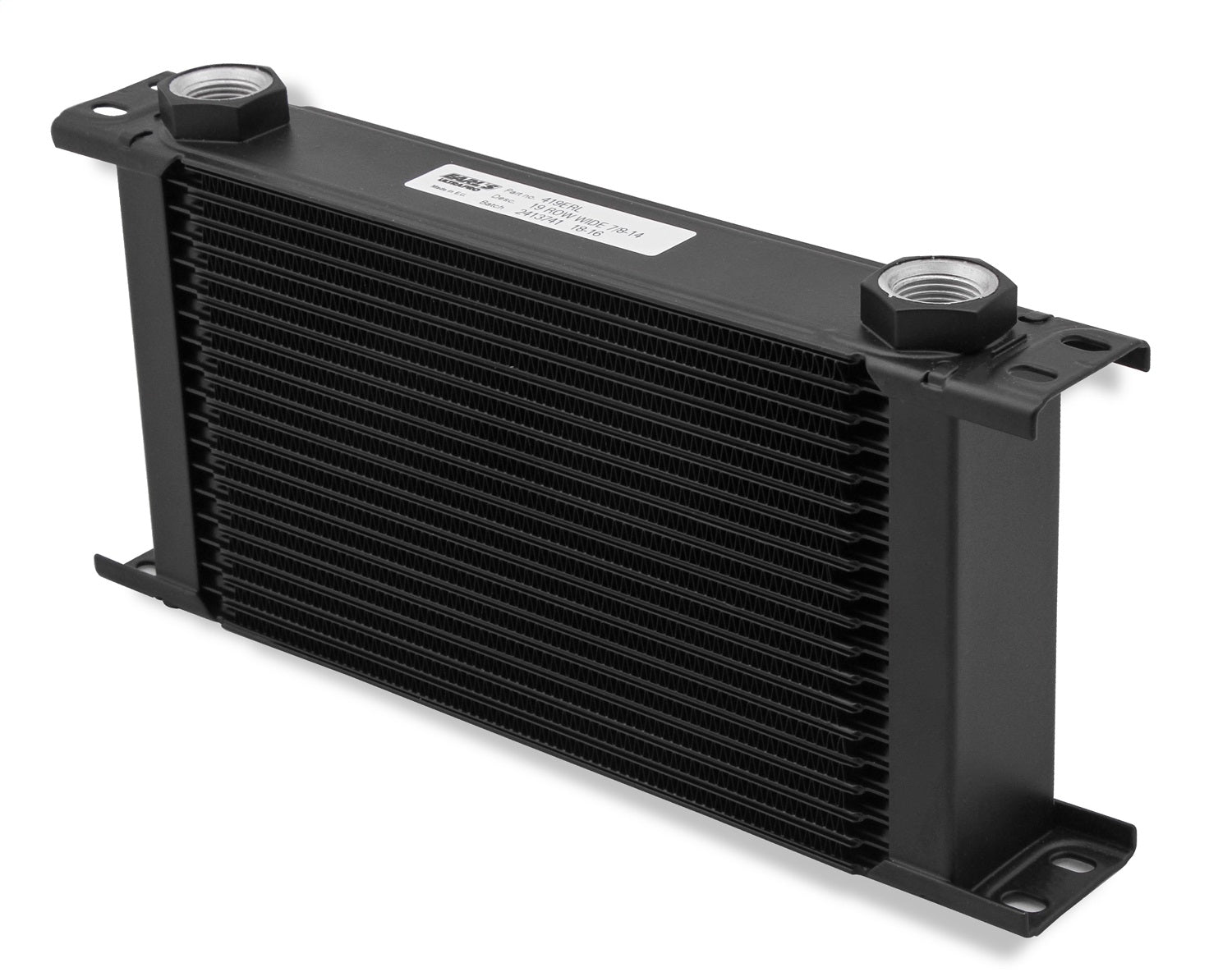 Earl's Performance 419ERL UltraPro Oil Cooler; Black; 19 Row; -10AN Female; Wide; Earl's Performance 419ERL