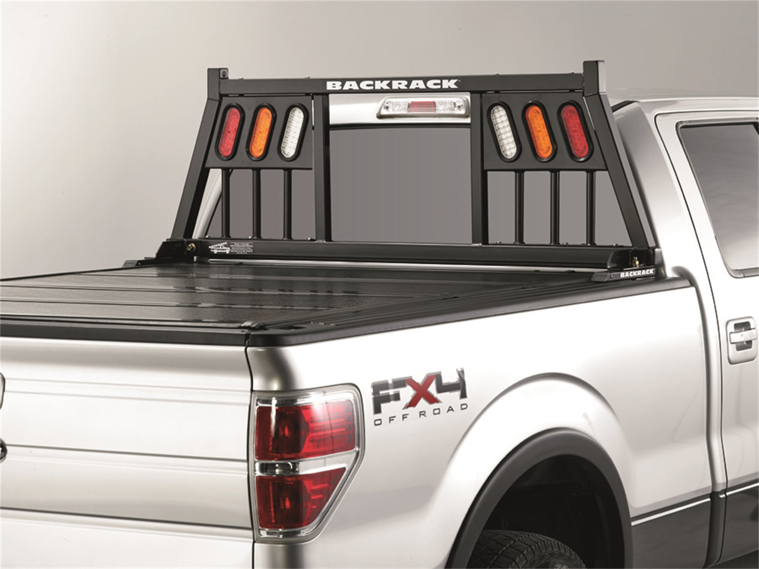 RealTruck Backrack 147TL Three Light Headache Rack Frame RealTruck Backrack 147TL