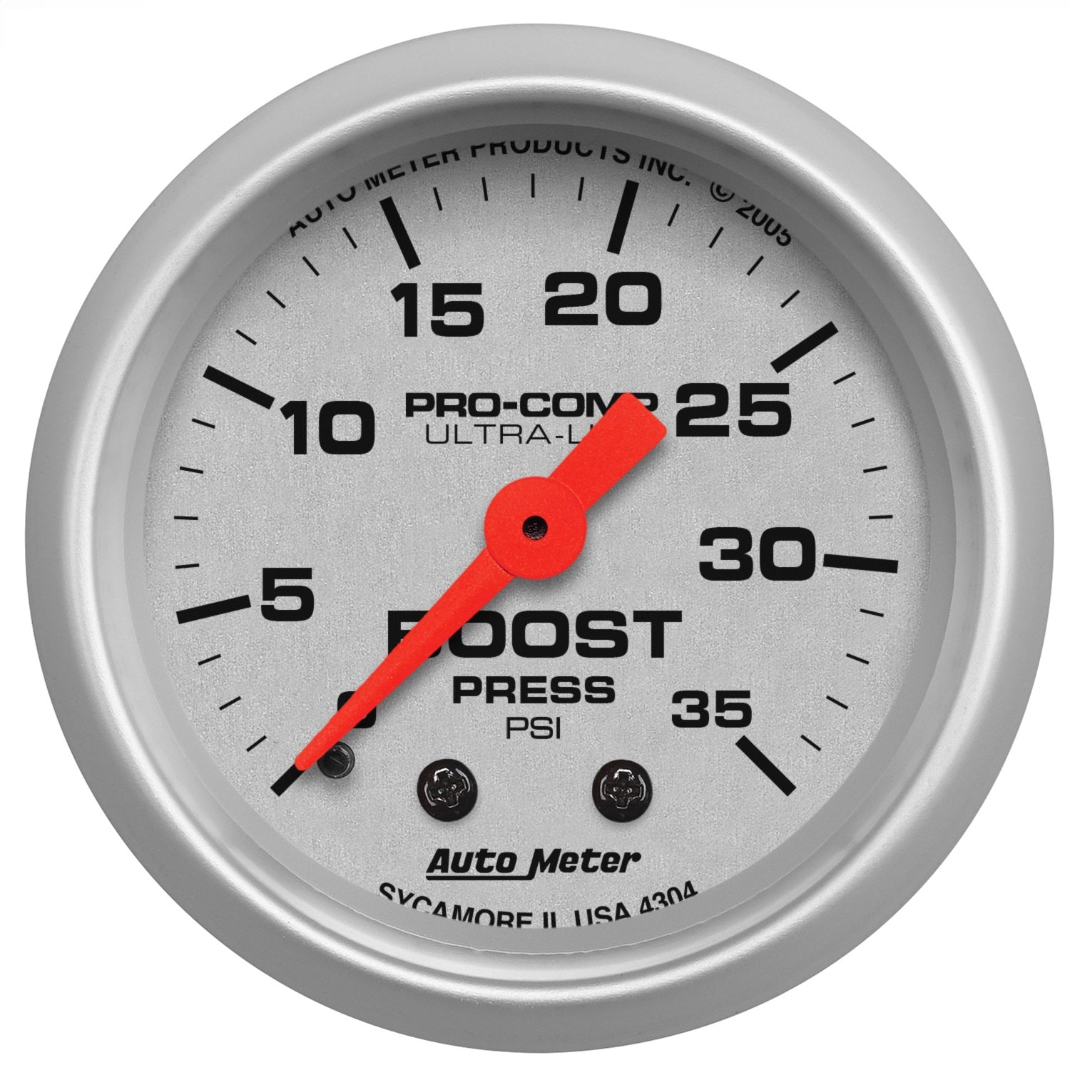 AutoMeter 4304 GAUGE; BOOST; 2 1/16in.; 35PSI; MECHANICAL; ULTRA-LITE AutoMeter 4304