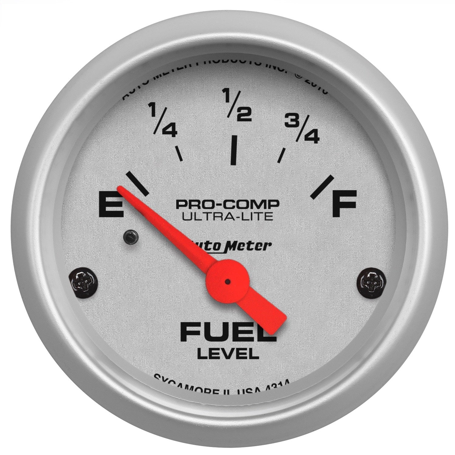 AutoMeter 4314 GAUGE; FUEL LEVEL; 2 1/16in.; 0OE TO 90OF; ELEC; ULTRA-LITE AutoMeter 4314