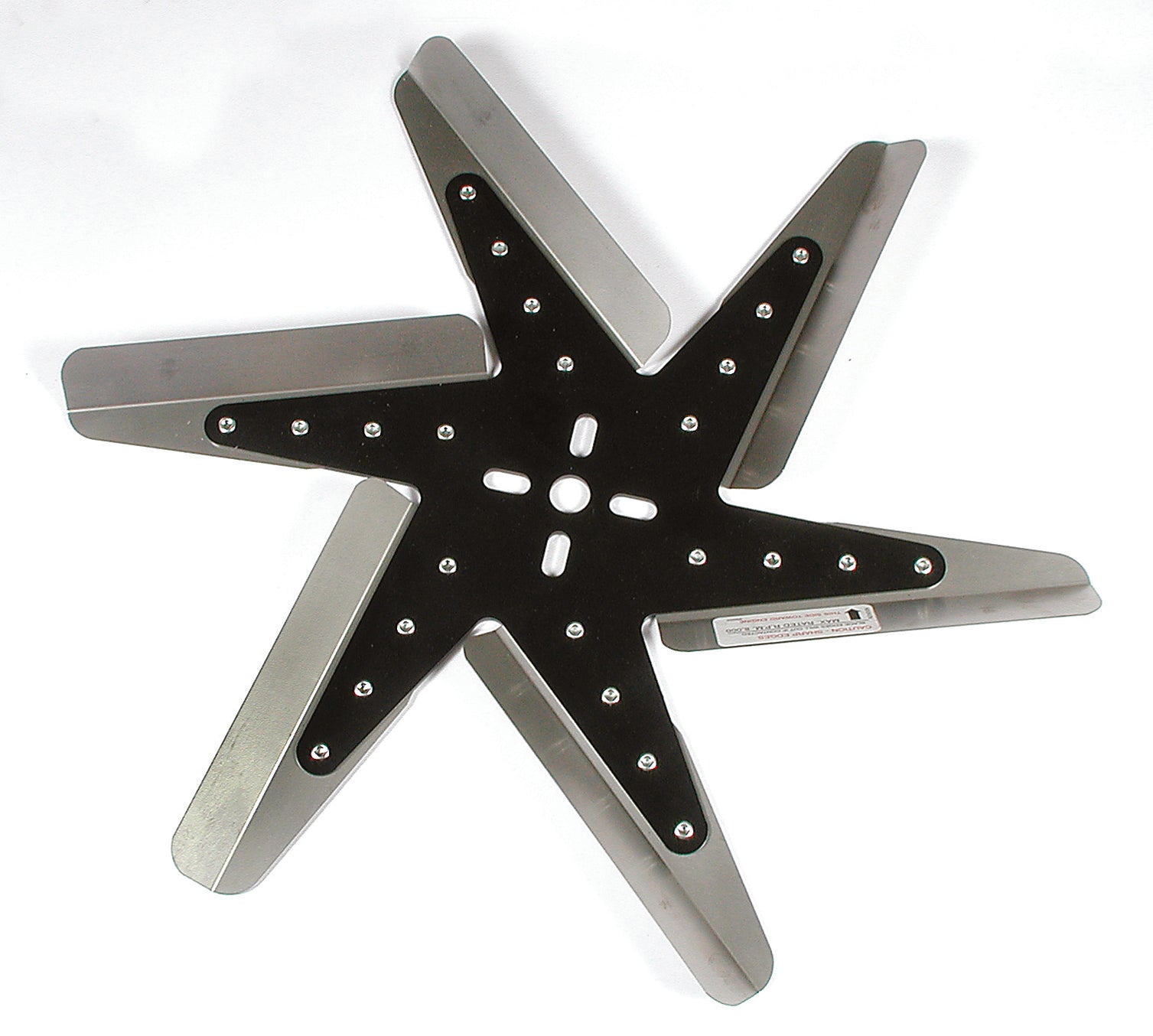 Black Center with Clear Anodized Blades - 8000 RPM max