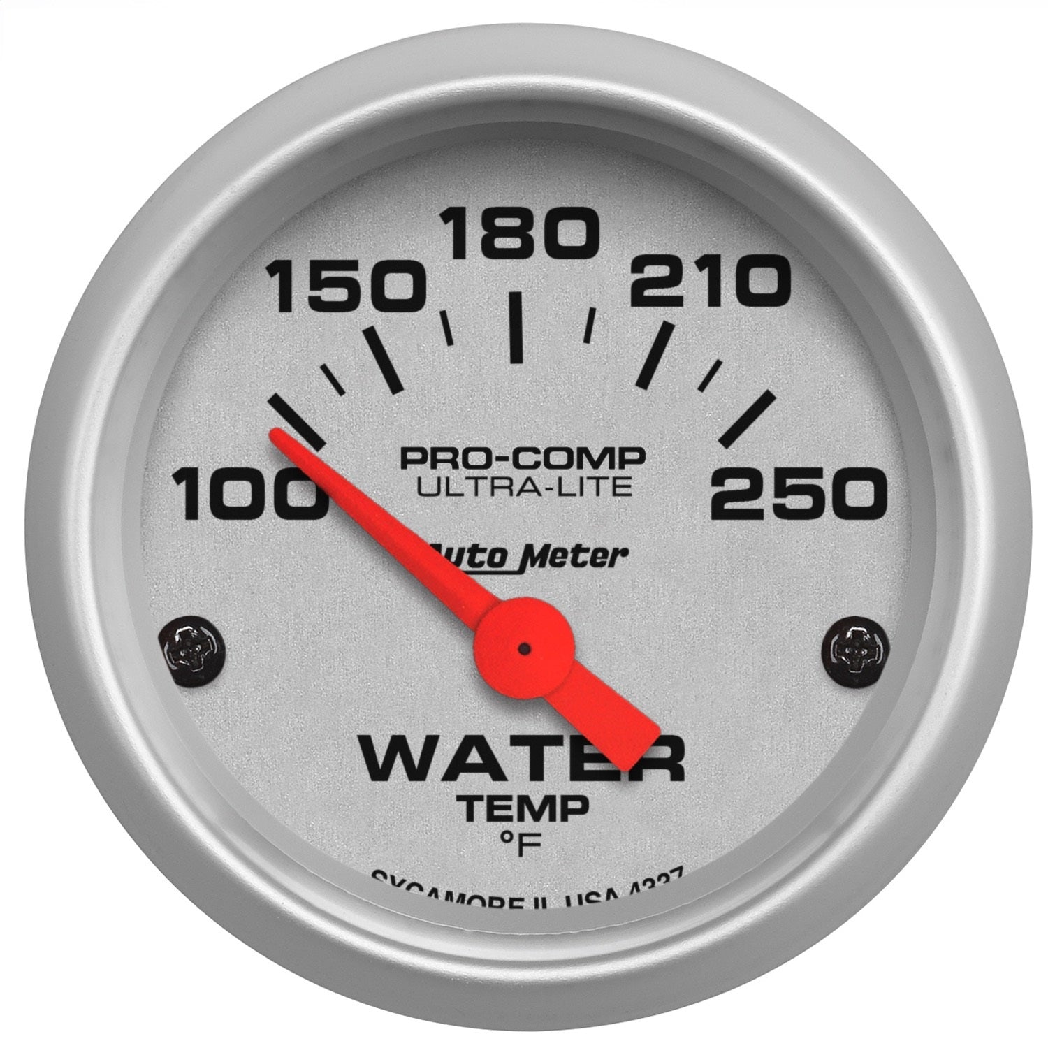 AutoMeter 4337 GAUGE; WATER TEMP; 2 1/16in.; 100-250deg.F; ELECTRIC; ULTRA-LITE AutoMeter 4337