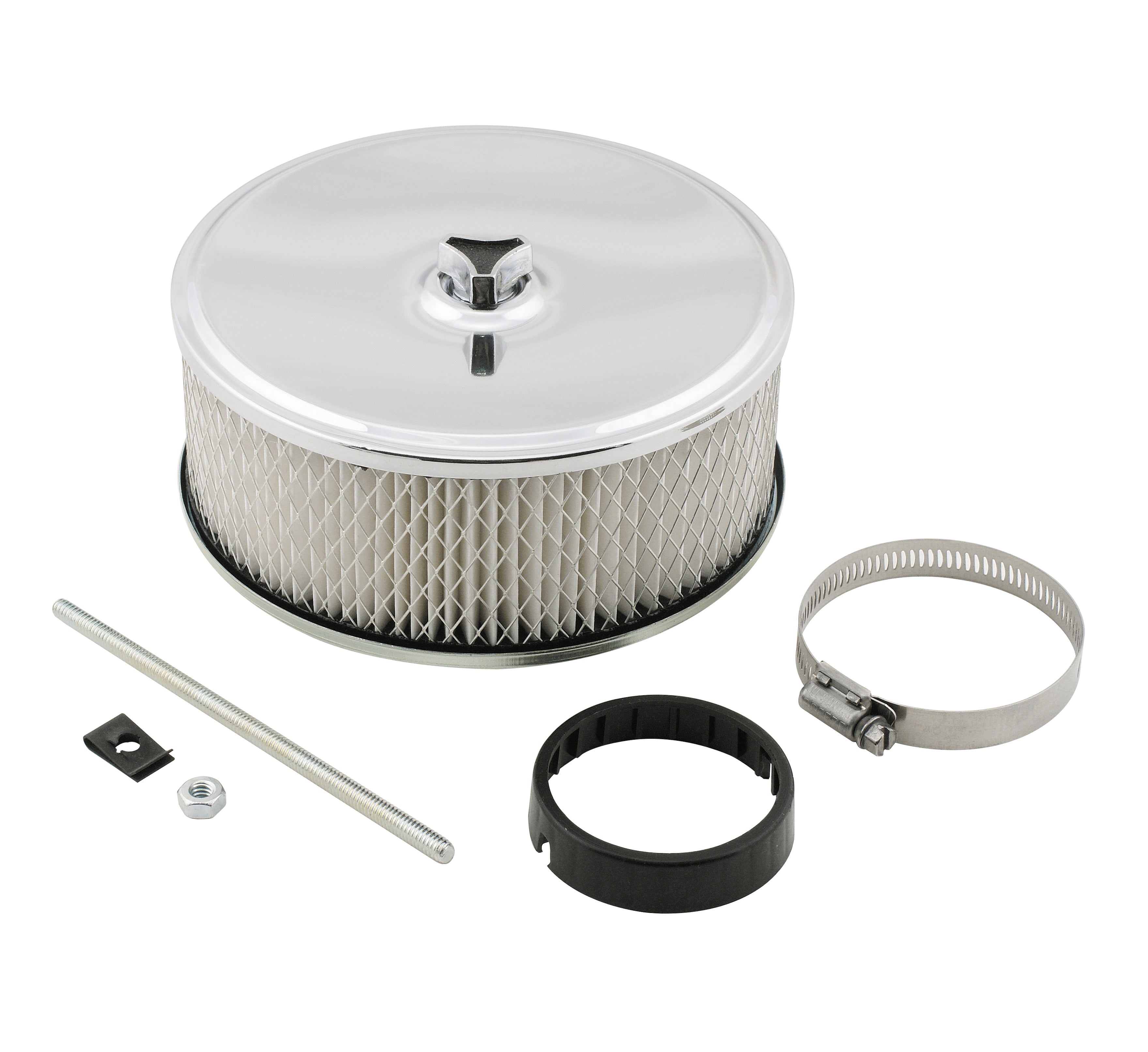 Mr Gasket 4350MRG 6.5in Chrome Air Cleaner Mr Gasket 4350MRG