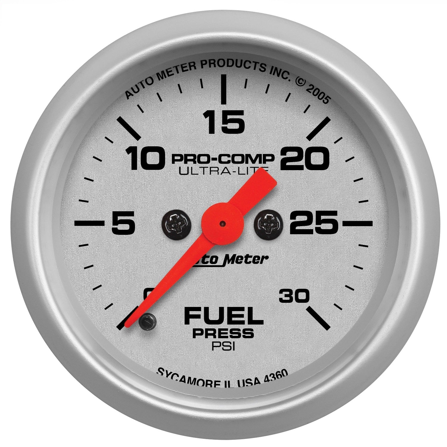 AutoMeter 4360 GAUGE; FUEL PRESSURE; 2 1/16in.; 30PSI; DIGITAL STEPPER MOTOR; ULTRA-LITE AutoMeter 4360
