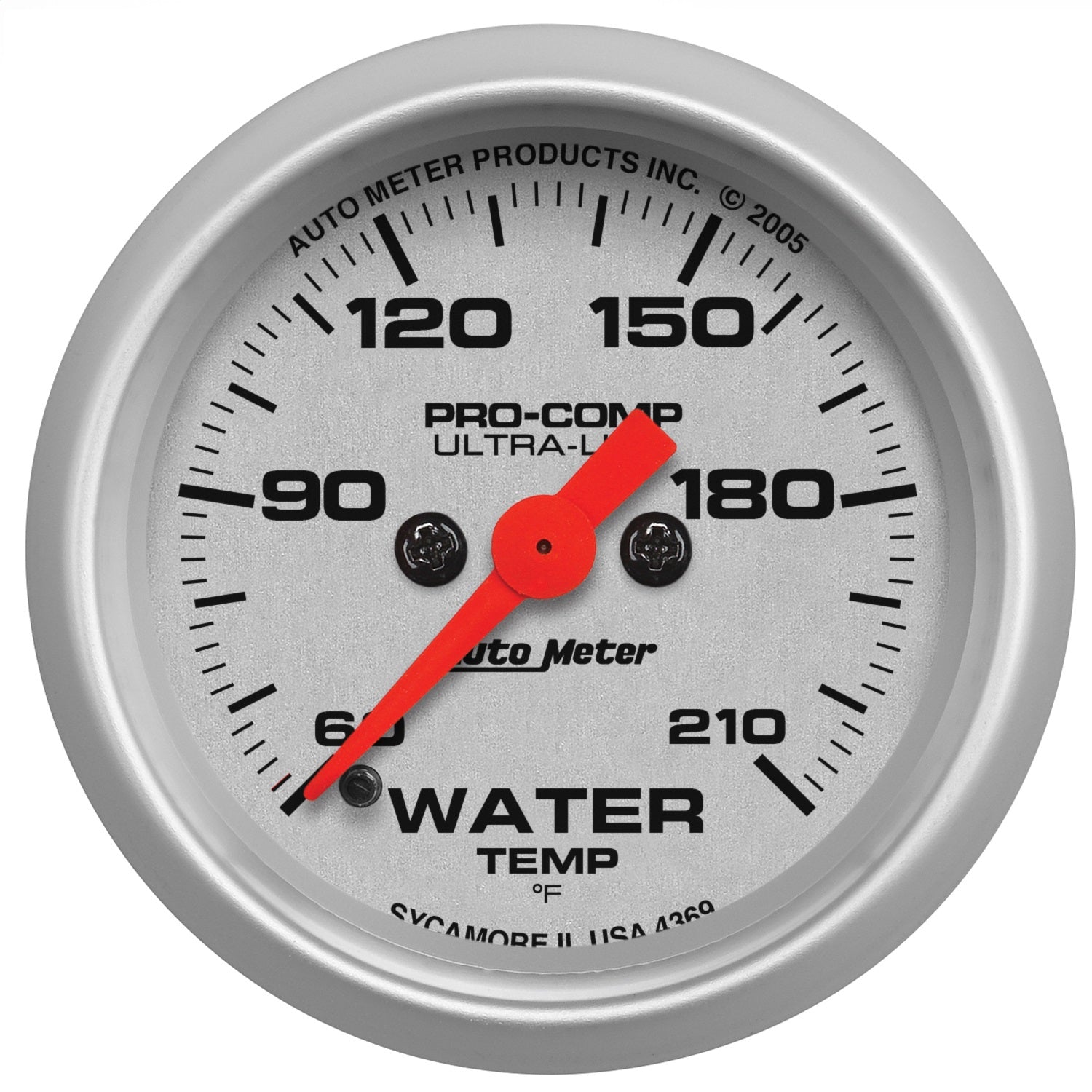 AutoMeter 4369 GAUGE; LOW WATER TEMP; 2 1/16in.; 60-210deg.F; DIGITAL STEPPER MOTOR; ULTRA-LITE AutoMeter 4369