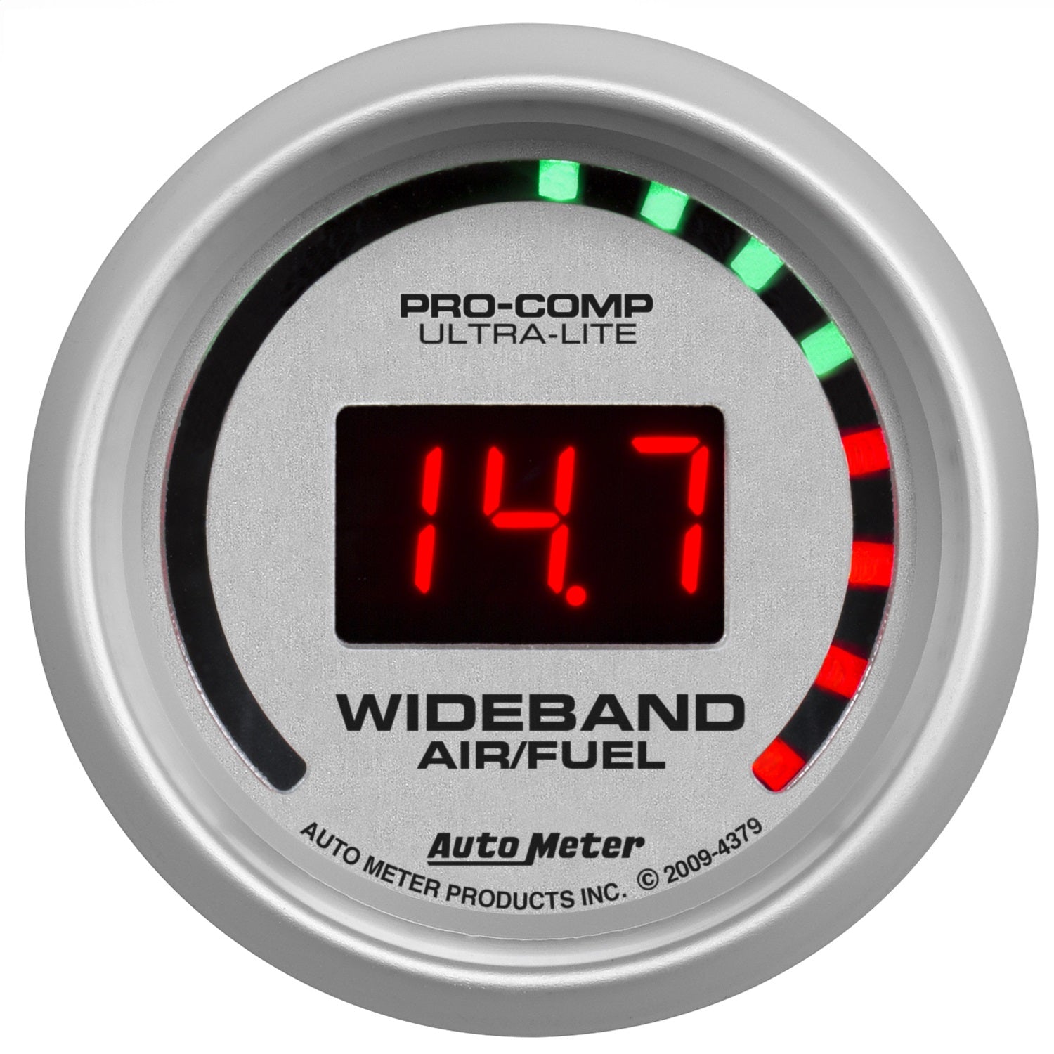 AutoMeter 4379 GAUGE; AIR/FUEL RATIO-WIDEBAND; STREET; 2 1/16in.; 10:1-17:1; DIGITAL; ULTRA-LIT AutoMeter 4379