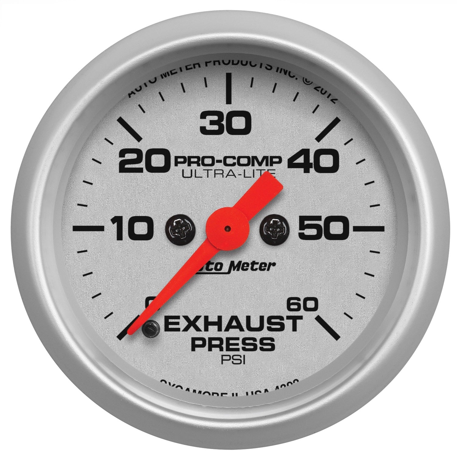 AutoMeter 4392 GAUGE; EXHAUST PRESS; 2 1/16in.; 60PSI; DIGITAL STEPPER MOTOR; ULTRA-LITE AutoMeter 4392