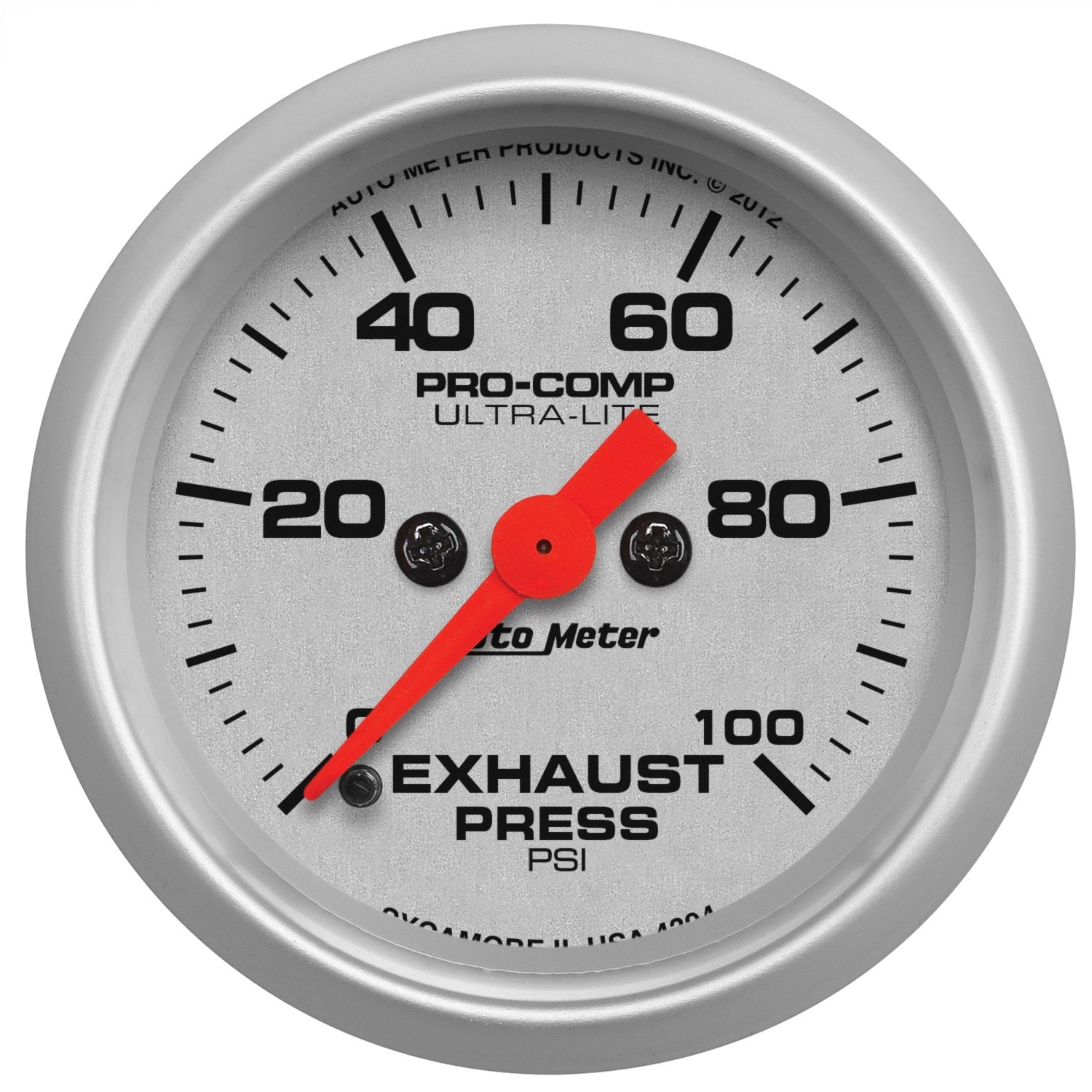 AutoMeter 4394 GAUGE; EXHAUST PRESS; 2 1/16in.; 100PSI; DIGITAL STEPPER MOTOR; ULTRA-LITE AutoMeter 4394