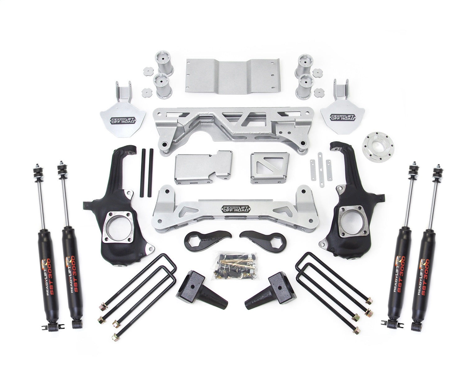 ReadyLift 44-3050 Big Lift Kit w/Shocks; 5-6 in. Lift; w/SST3000 Shocks; w/Factory Keys; ReadyLift 44-3050