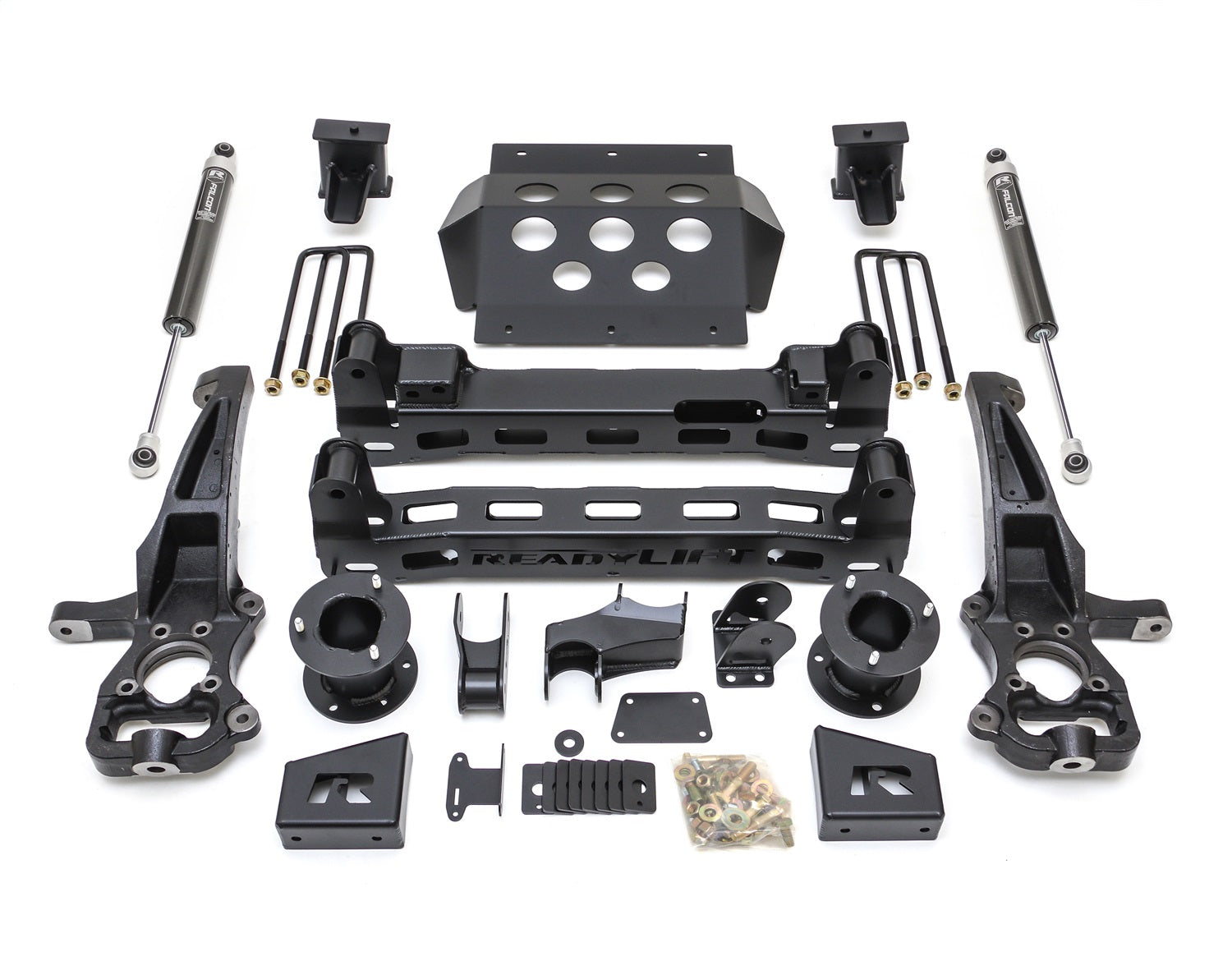 ReadyLift 44-39600 Big Lift Kit w/Shocks; 6 in. Lift; w/Rear Falcon 1.1 Monotube Shocks; ReadyLift 44-39600