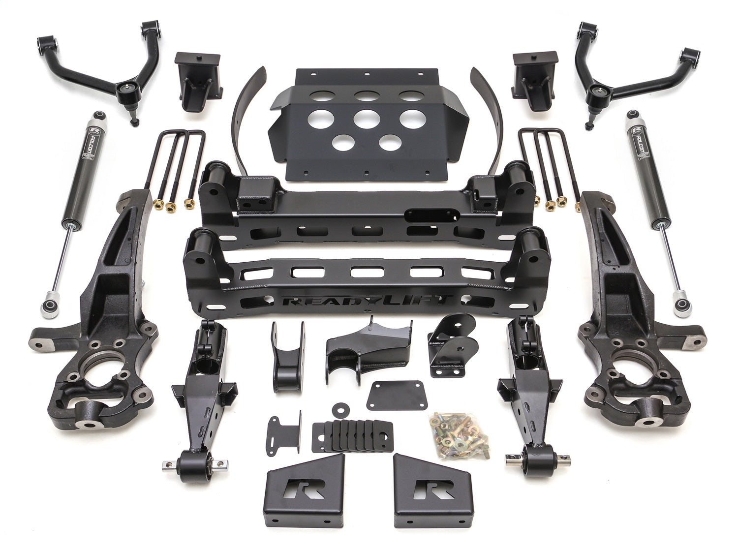 ReadyLift 44-39805 8ft. Big Lift Kit with Upper Control Arms and rear Falcon 1.1 Monotube Shocks ReadyLift 44-39805