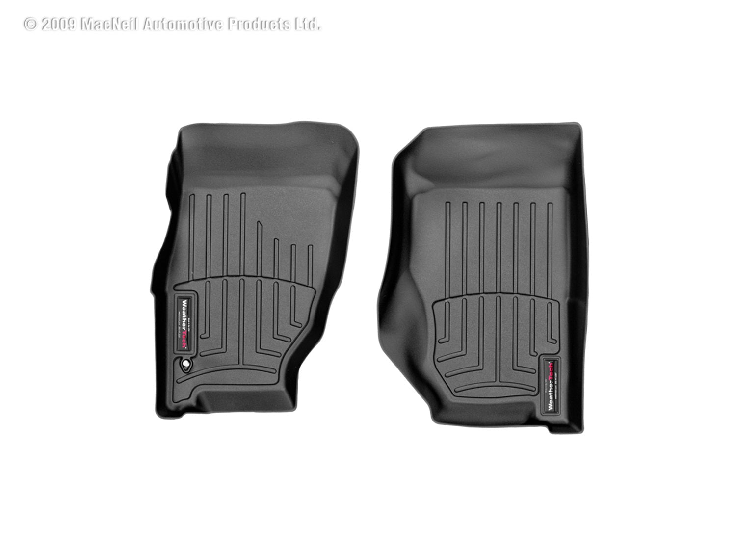 Weathertech 440321 FloorLiner™ DigitalFit®; Black; Front; Weathertech 440321