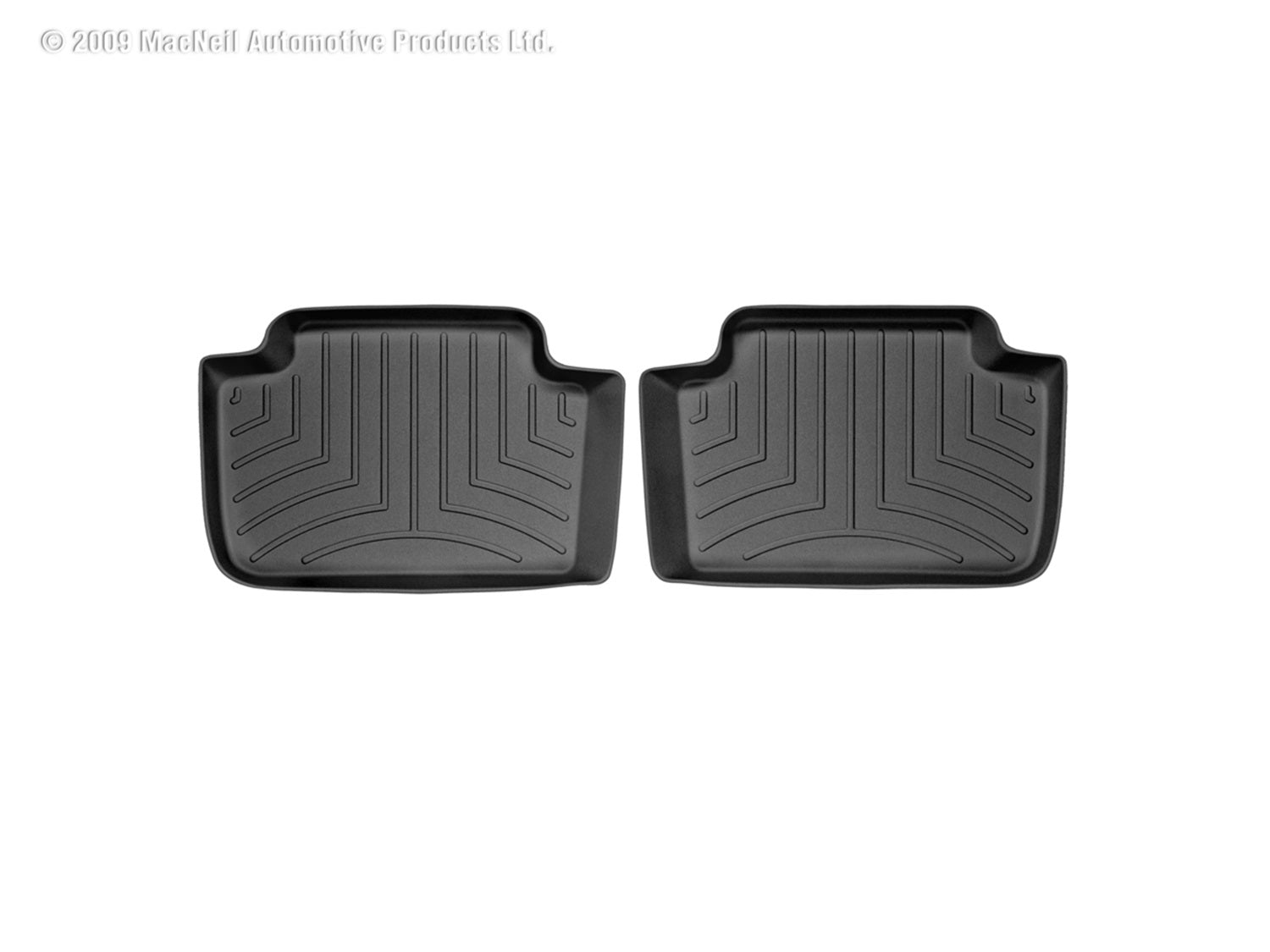 Weathertech 440382 FloorLiner™ DigitalFit®; Black; Rear; 2 Pieces; Weathertech 440382