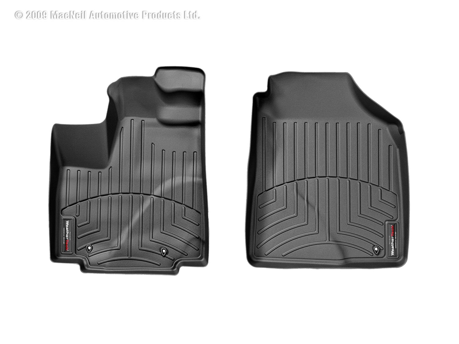 Weathertech 440411 FloorLiner™ DigitalFit®; Black; Front; Weathertech 440411