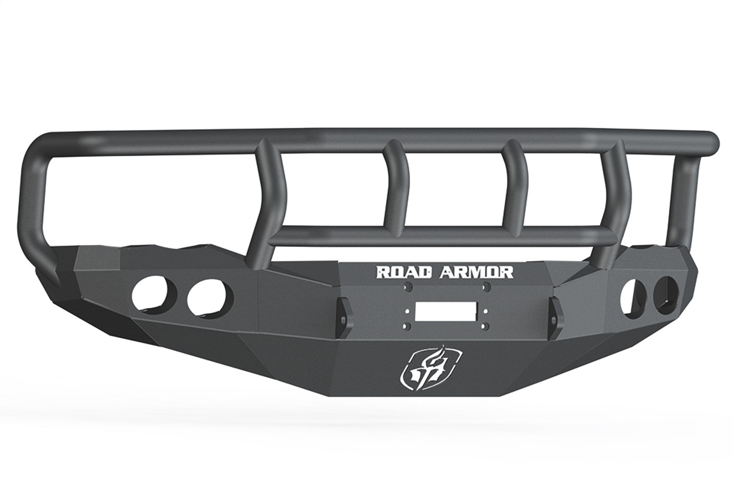 Road Armor 44042B Stealth Winch Front Bumper; Titan II Guard; Satin Black; Road Armor 44042B