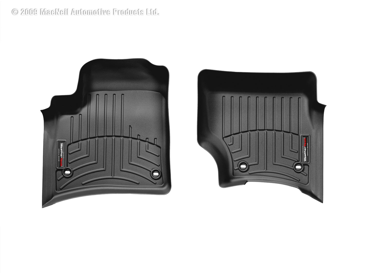 Weathertech 440451 FloorLiner™ DigitalFit®; Black; Front; Weathertech 440451
