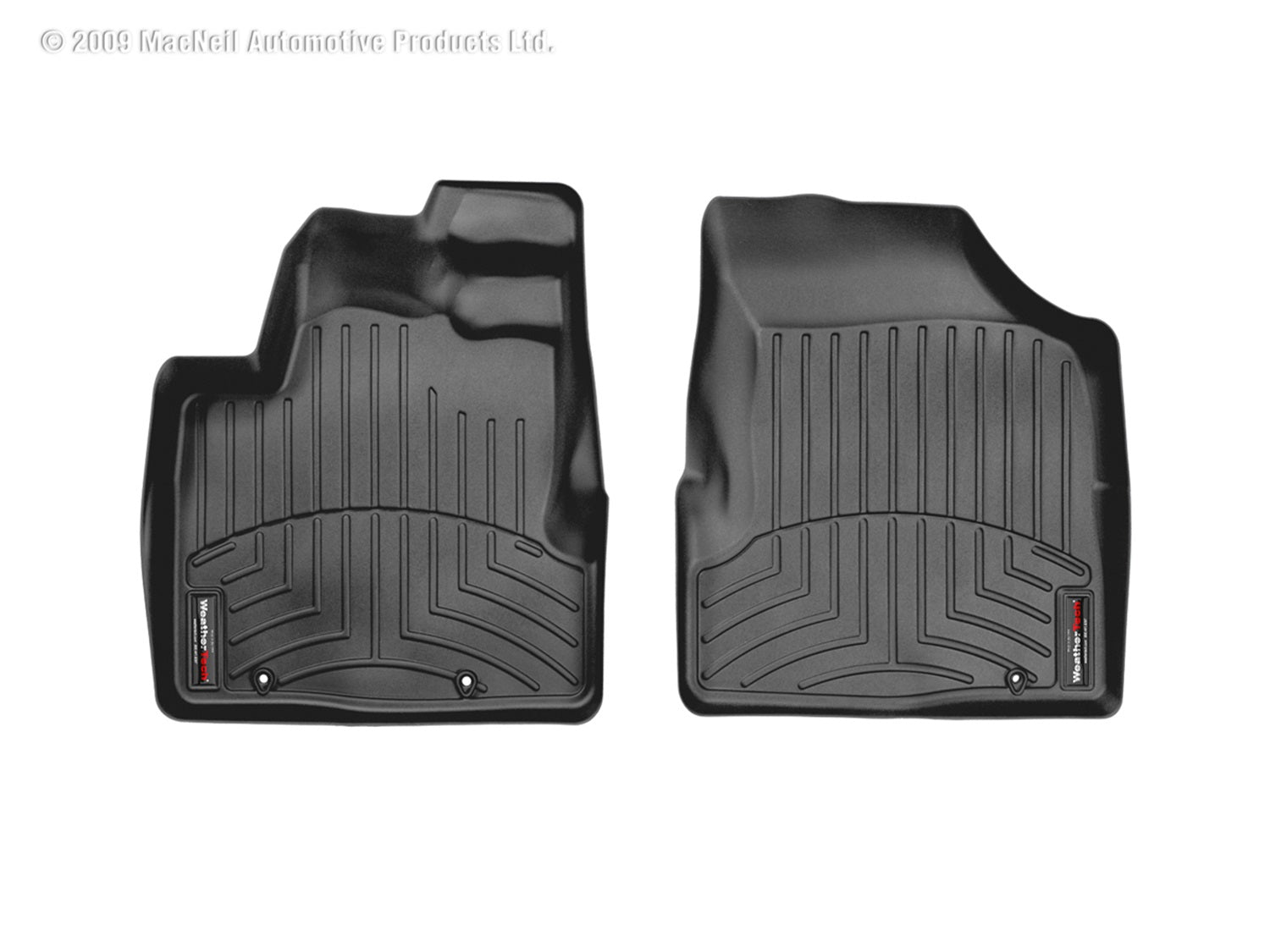 Weathertech 440501 FloorLiner™ DigitalFit®; Black; Front; Weathertech 440501