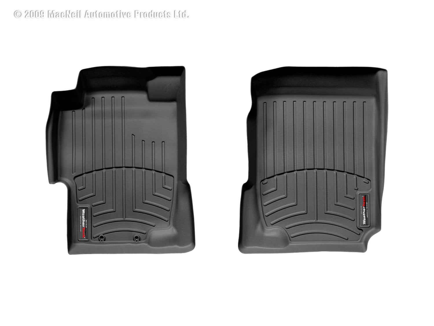 Weathertech 440601 FloorLiner™ DigitalFit®; Black; Front; Weathertech 440601