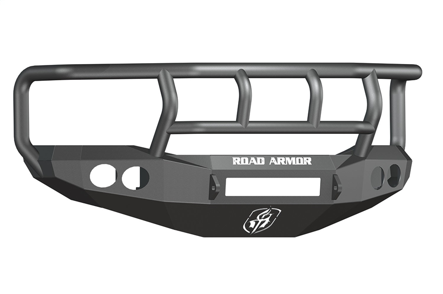 Road Armor 44062B-NW Stealth Non-Winch Front Bumper; Titan II Guard; Satin Black; Road Armor 44062B-NW