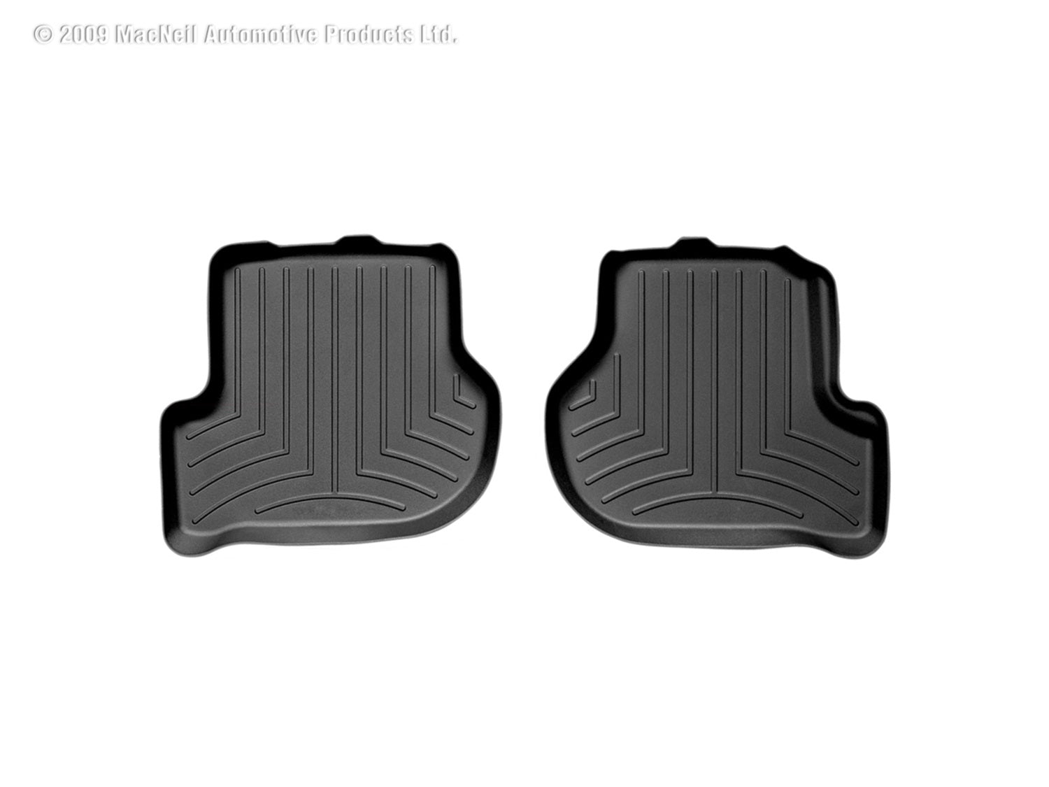 Weathertech 440802 FloorLiner™ DigitalFit®; Black; Rear; 2 Pieces; Weathertech 440802