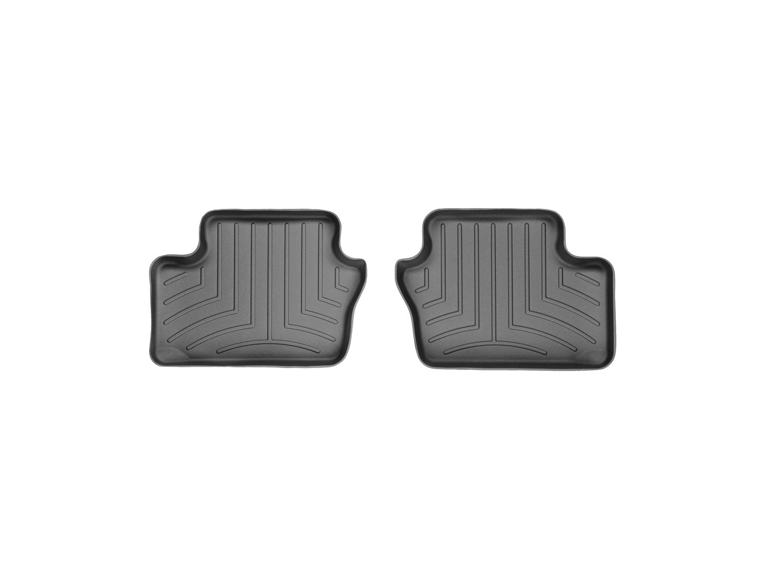 Weathertech 440862 FloorLiner™ DigitalFit®; Black; Rear; 2 Pieces; Weathertech 440862