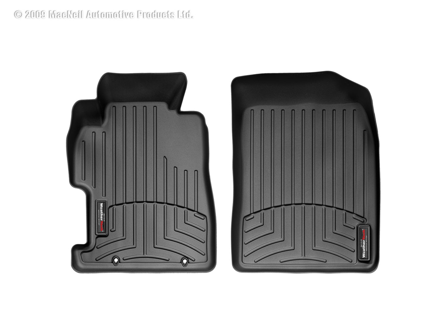 Weathertech 440901 FloorLiner™ DigitalFit®; Black; Front; Weathertech 440901
