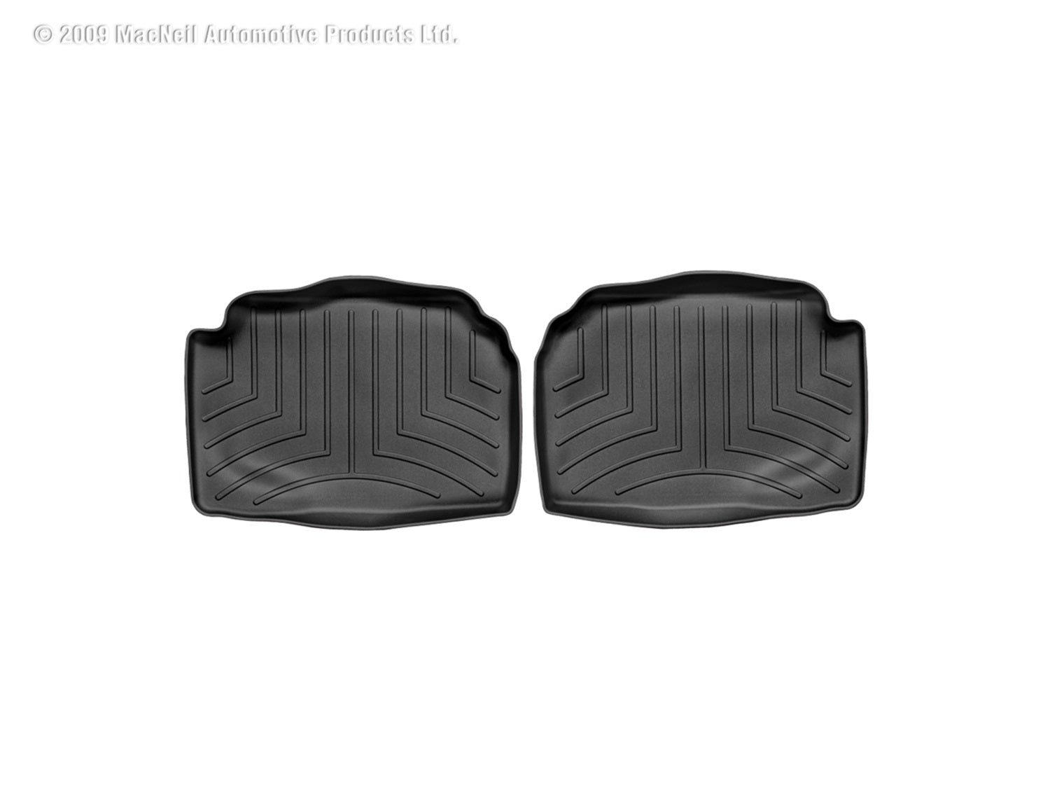 Weathertech 440972 FloorLiner™ DigitalFit®; Black; Rear; 2 Pieces; Weathertech 440972