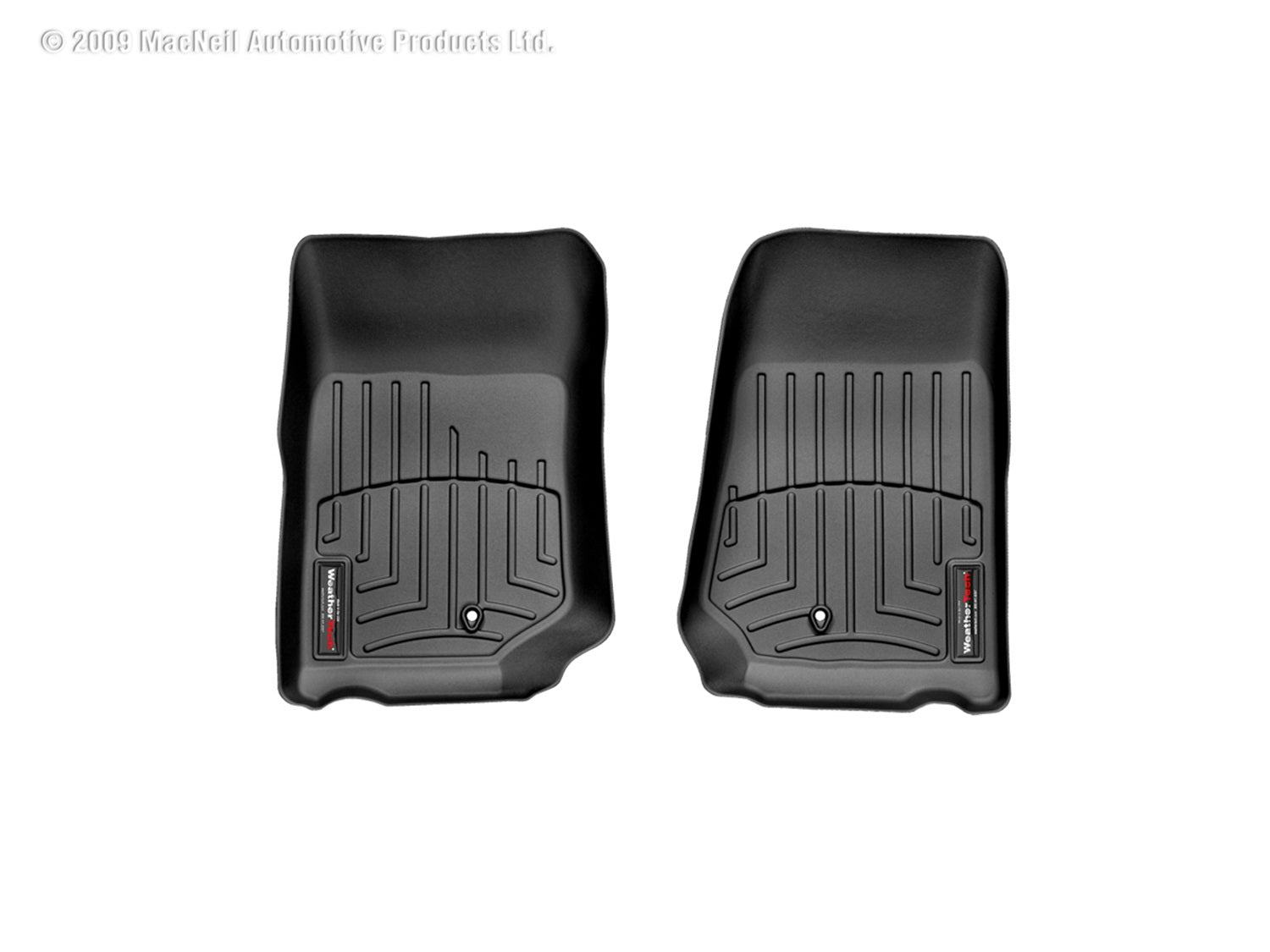 Weathertech 441051 FloorLiner™ DigitalFit®; Black; Front; Weathertech 441051
