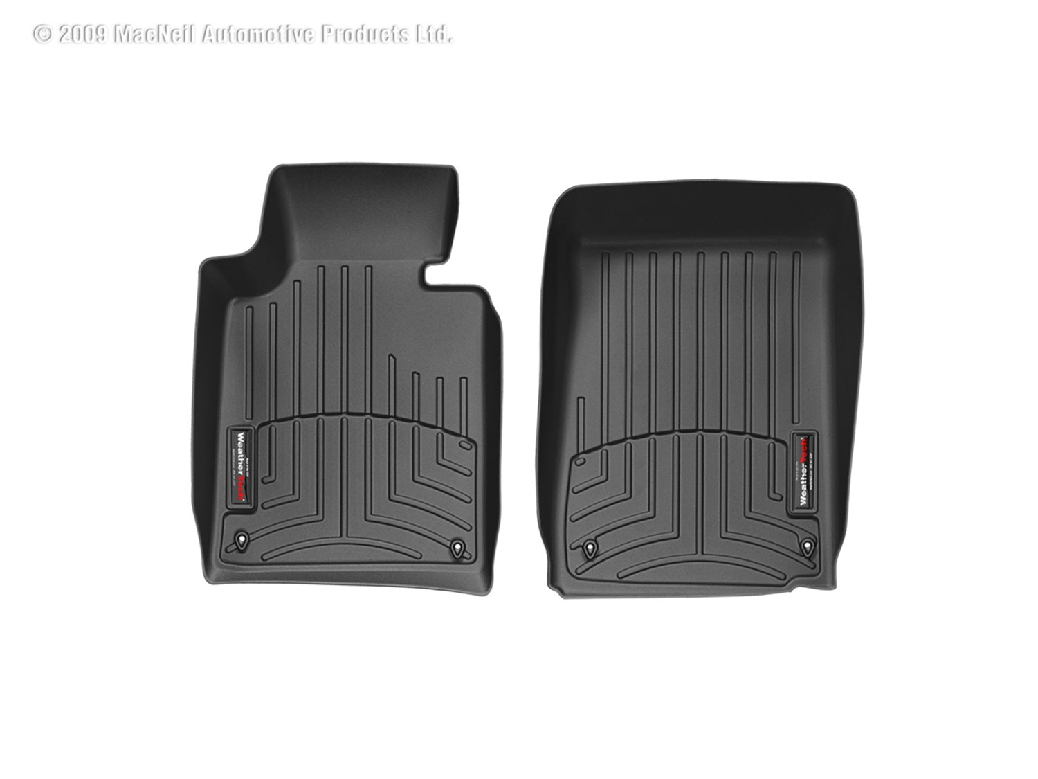 Weathertech 441061 FloorLiner™ DigitalFit®; Black; Front; Weathertech 441061