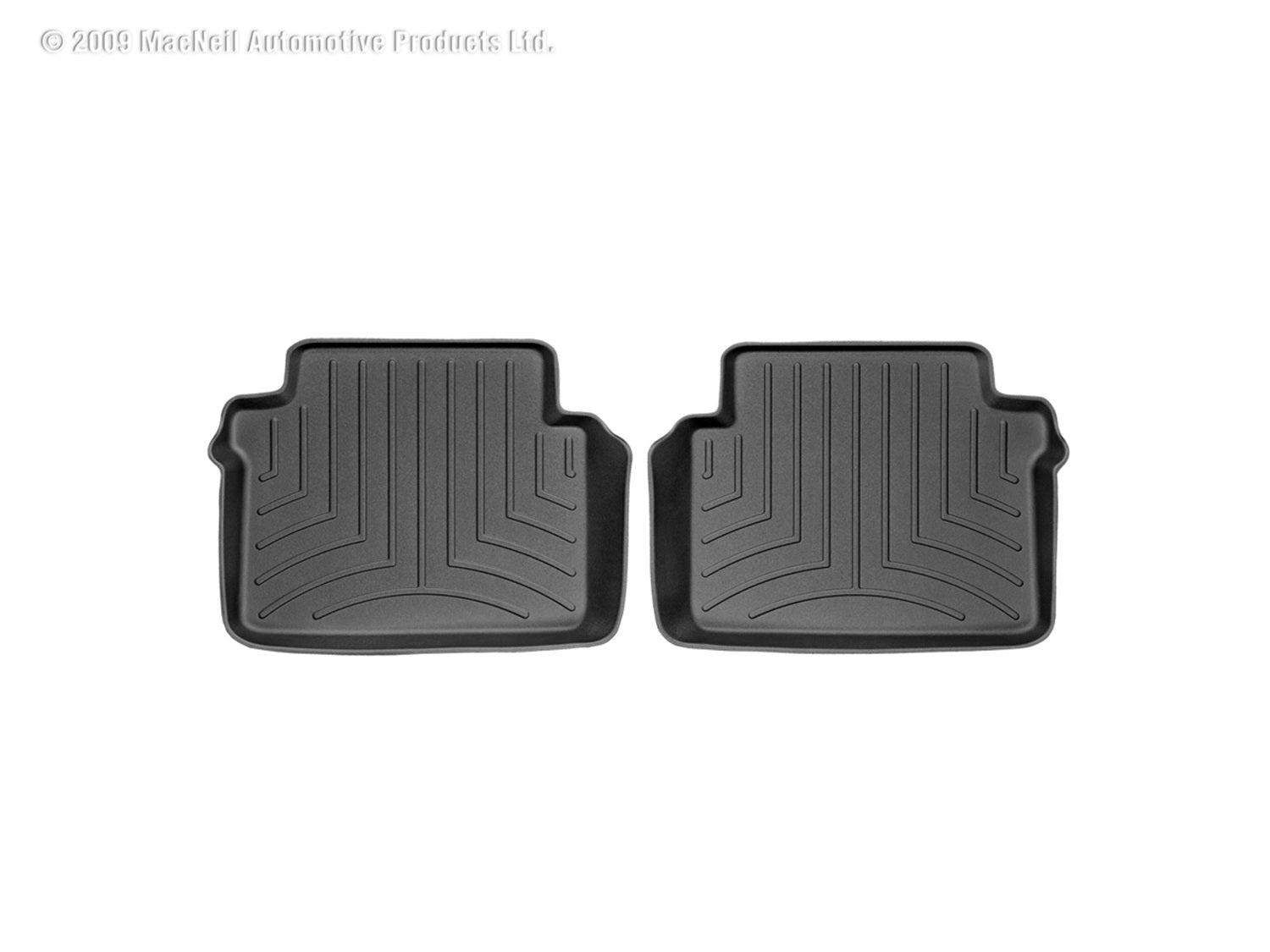 Weathertech 441062 FloorLiner™ DigitalFit®; Black; Rear; 2 Pieces; Weathertech 441062