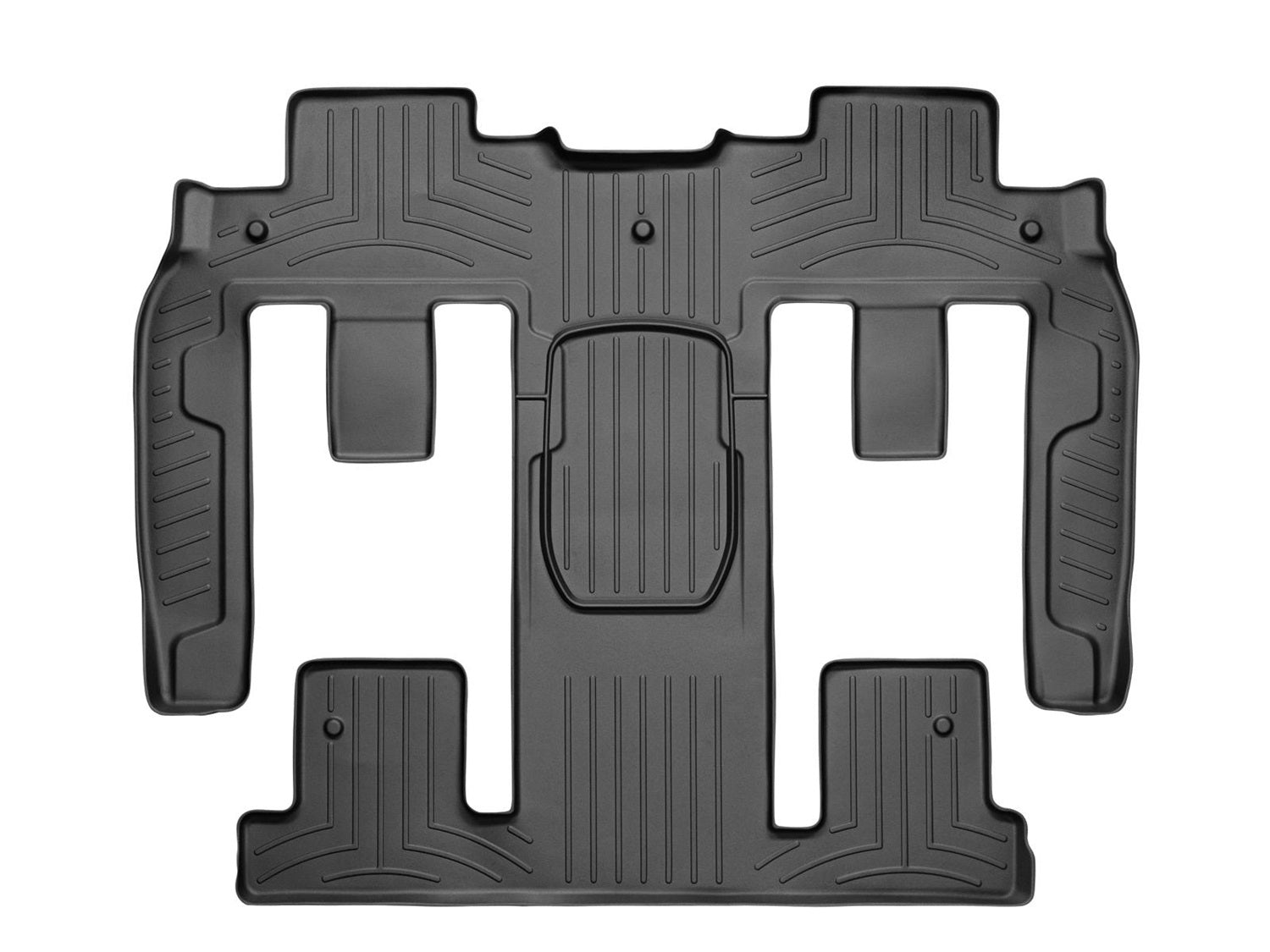 Weathertech 441114 FloorLiner™ DigitalFit®; Black; Rear and Third Row; 1 Piece; Weathertech 441114